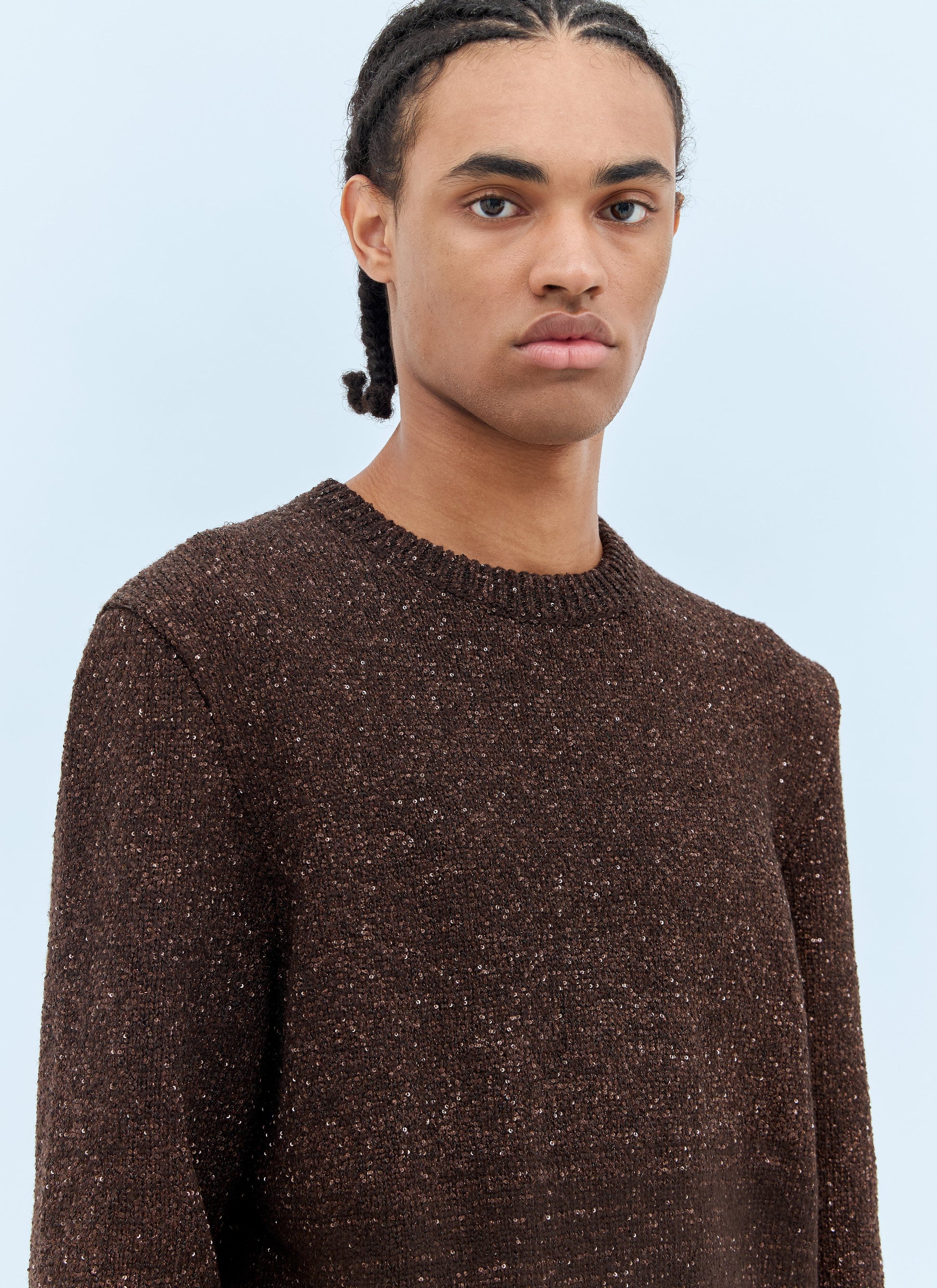 Gucci Men Sequin Crewneck Sweater GUCCI
