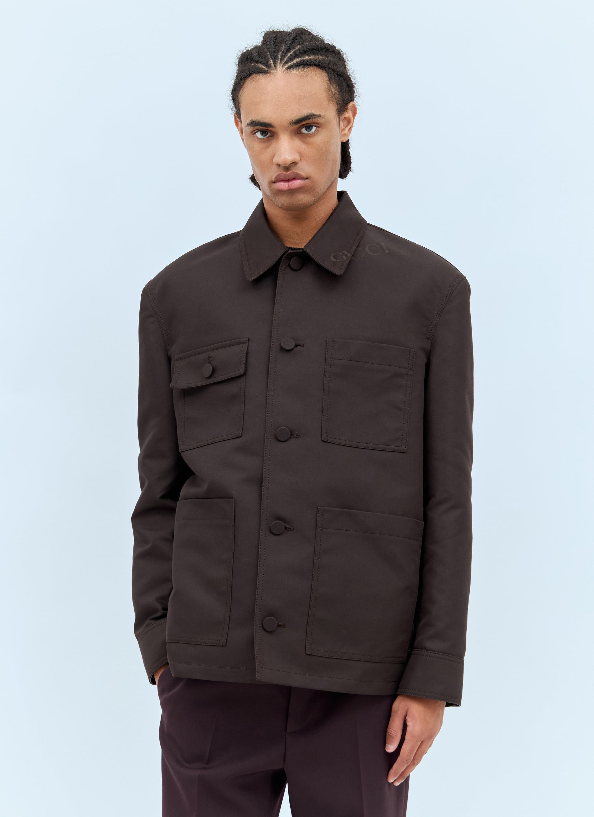 Gucci Men Technical Cotton-Blend Jacket GUCCI