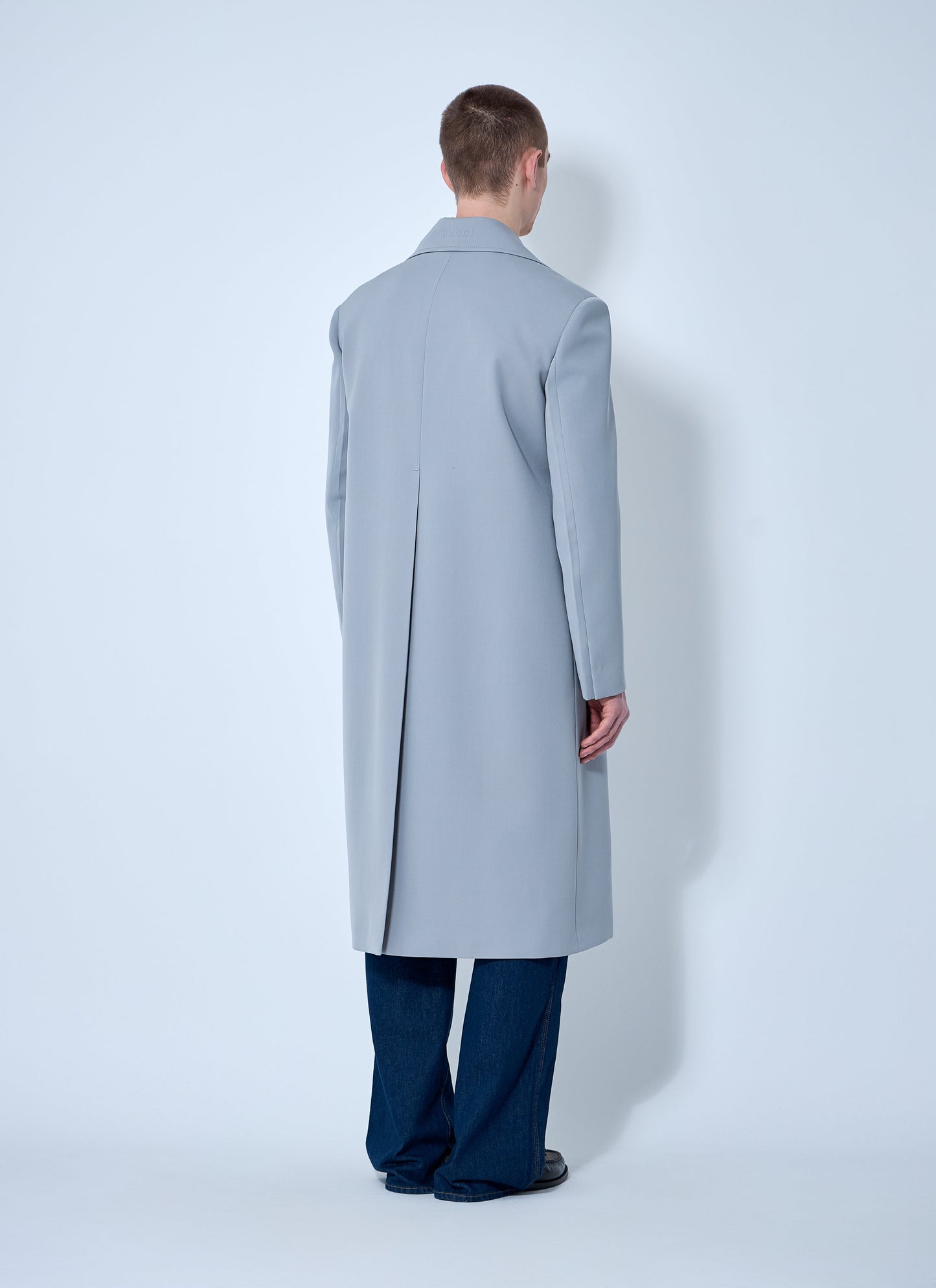 Gucci Men Single-Breasted Wool Coat GUCCI