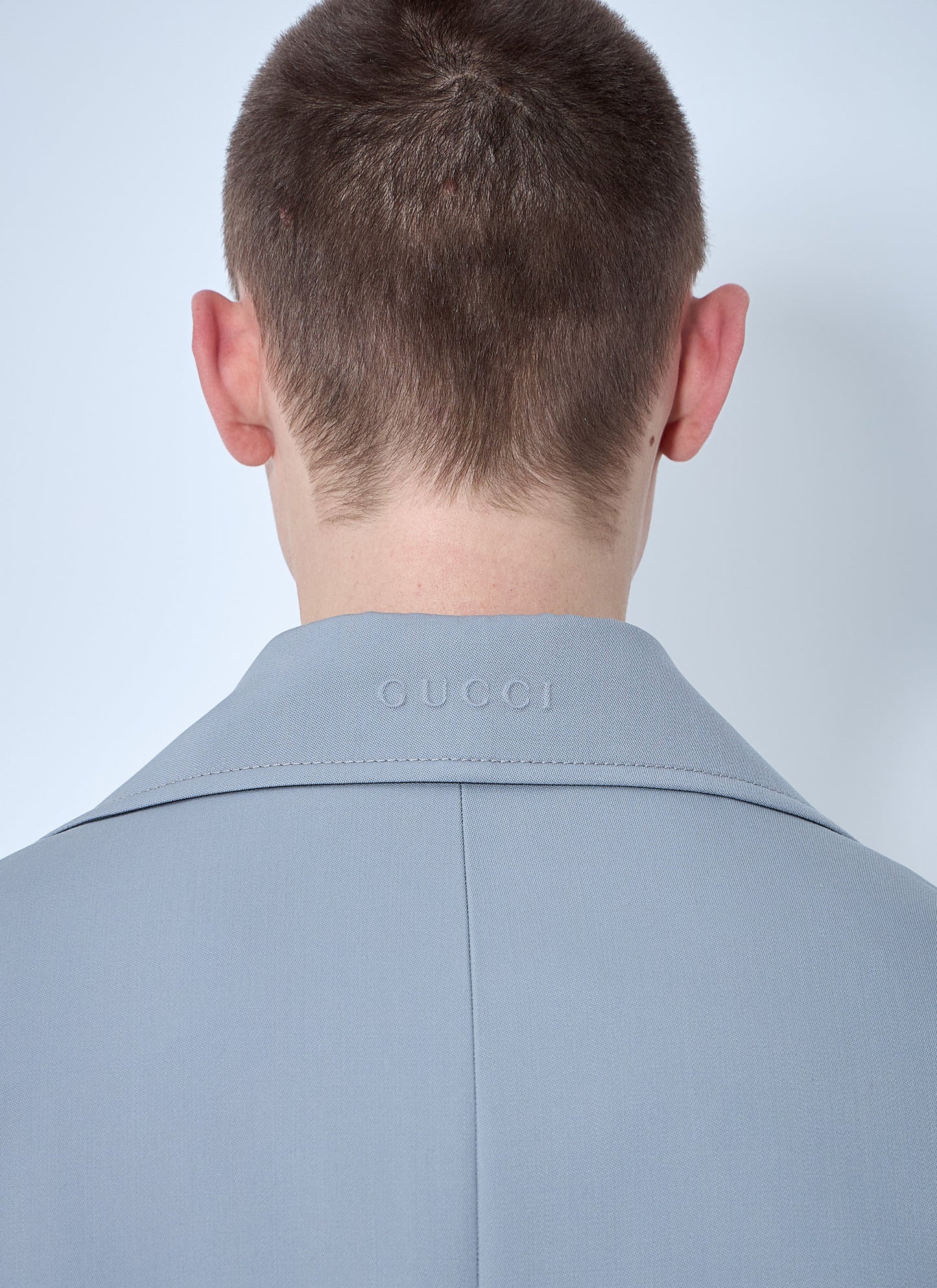 Gucci Men Single-Breasted Wool Coat GUCCI
