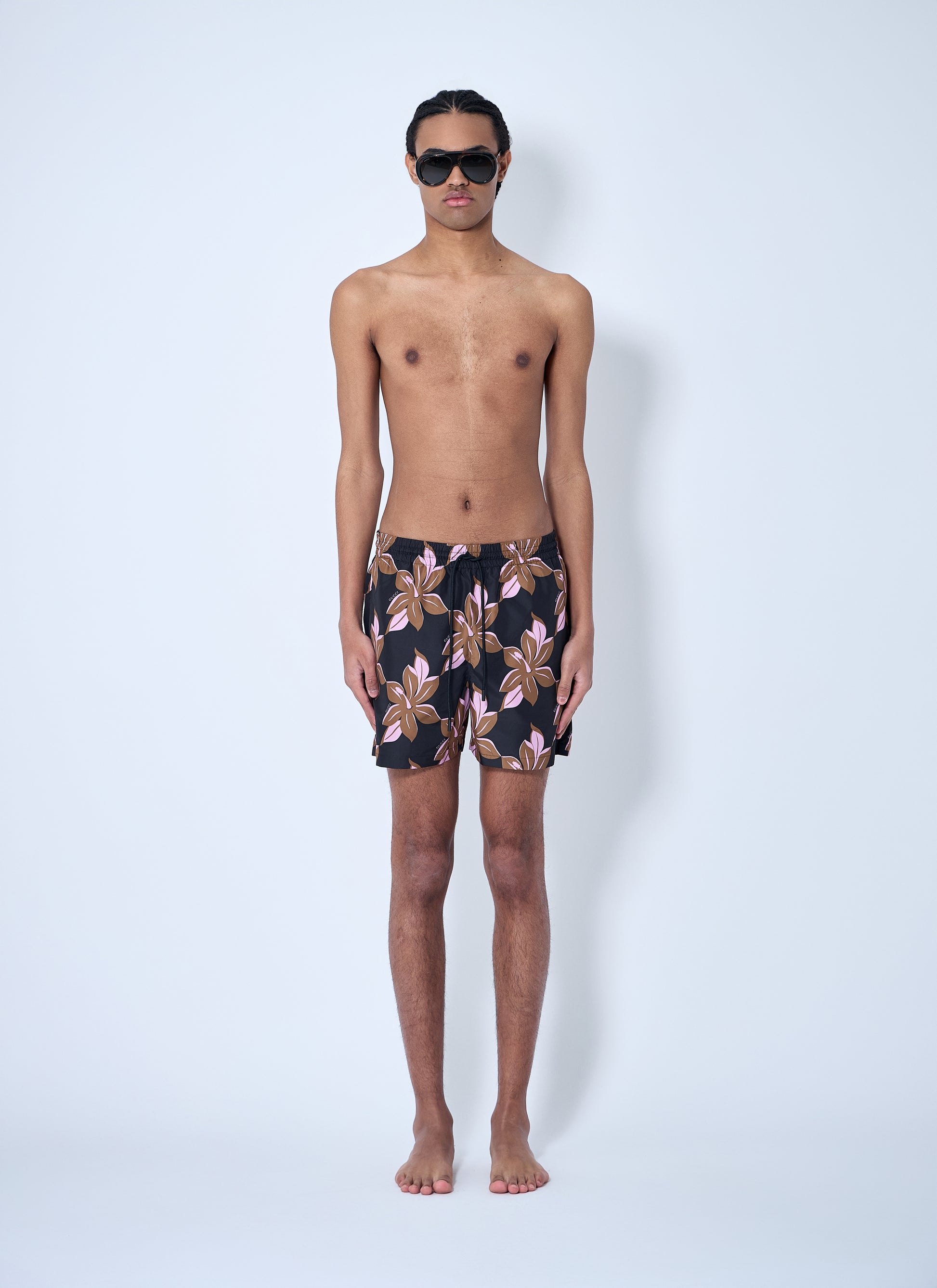 Gucci Men Printed Poplin Swim Shorts GUCCI