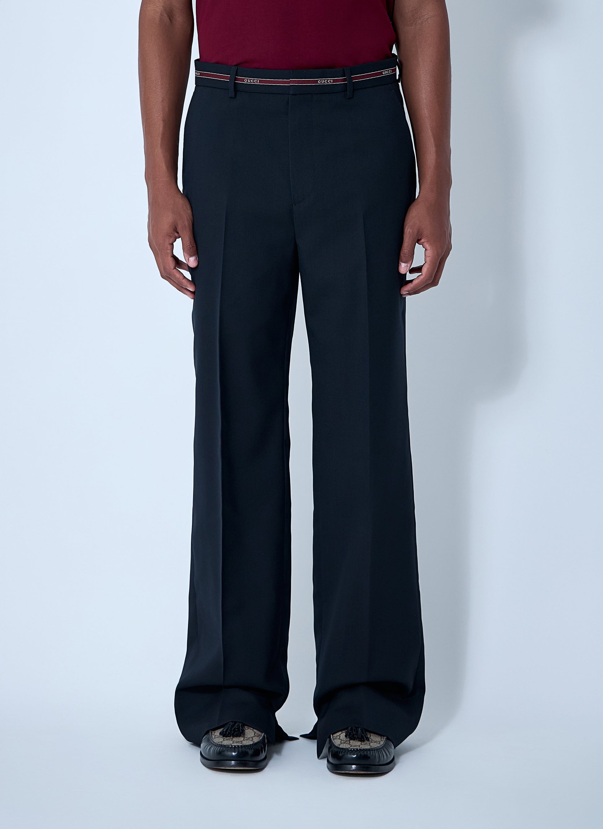 Gucci Men Tailored Wool Pants GUCCI