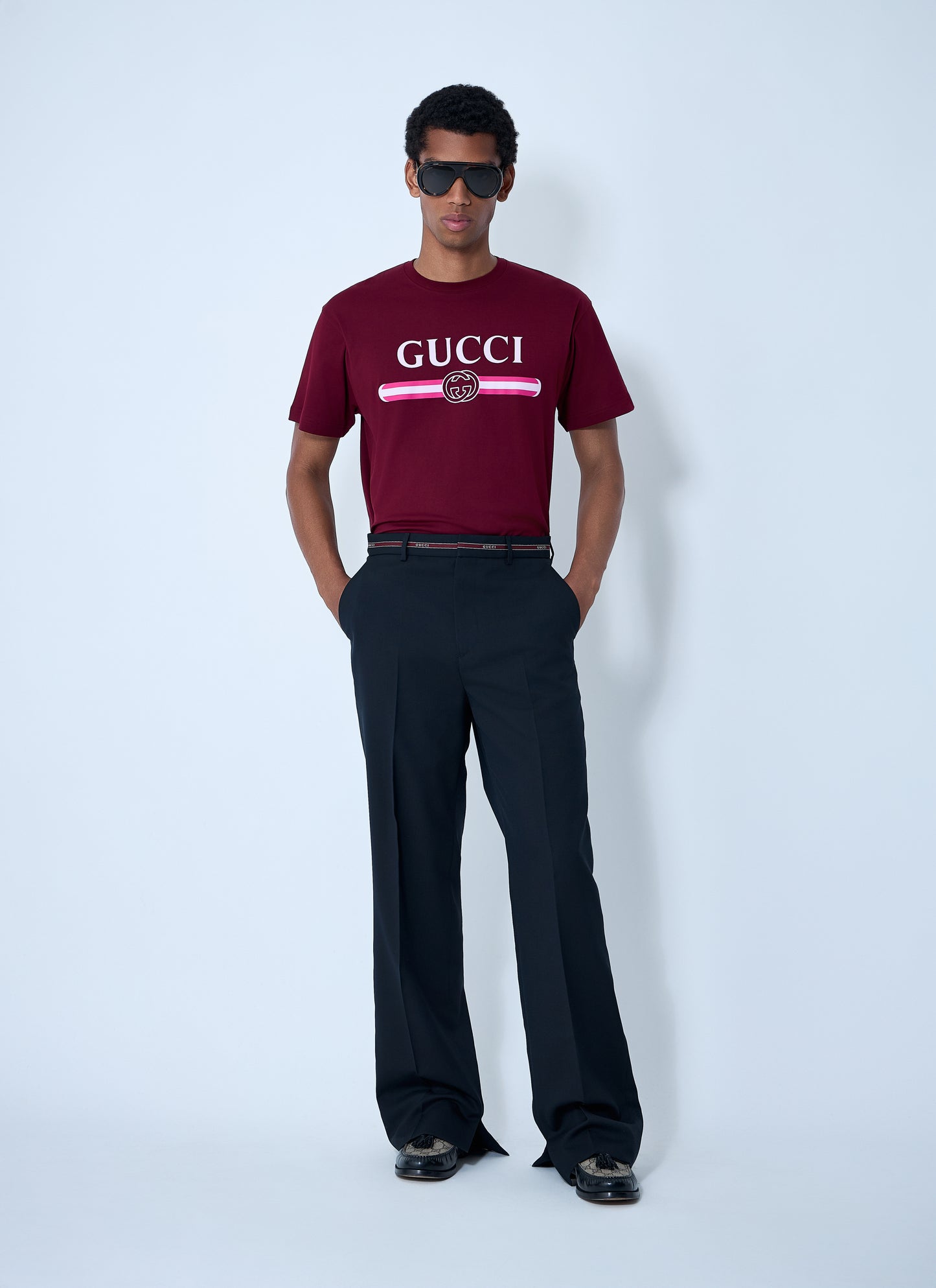 Gucci Men Tailored Wool Pants GUCCI