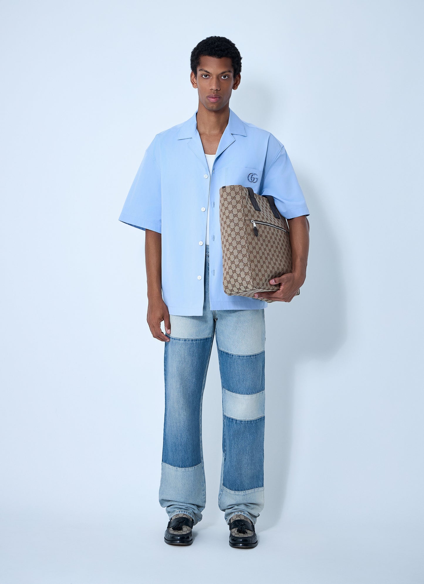 Gucci Men Contrast Panel Jeans GUCCI