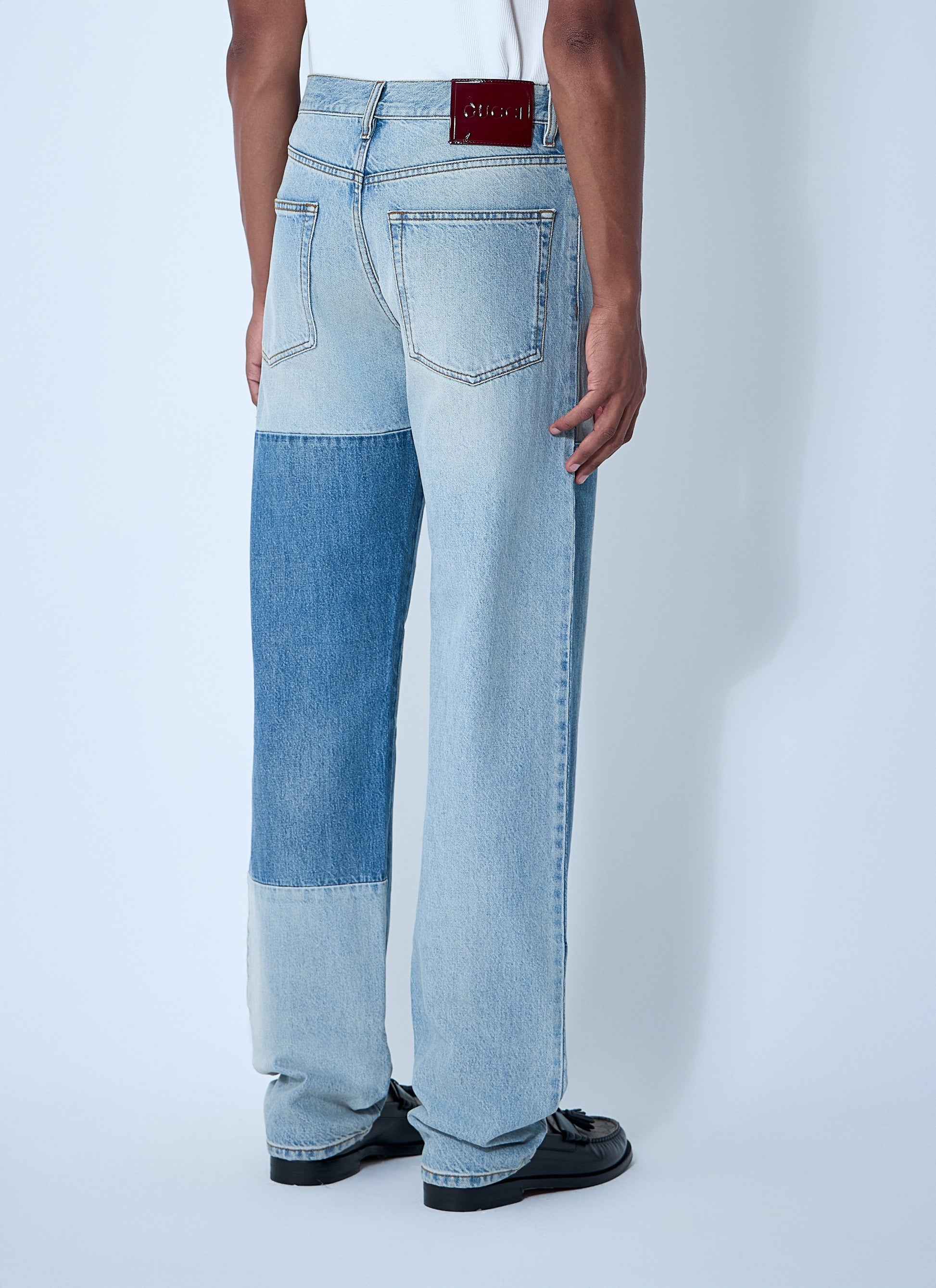 Gucci Men Contrast Panel Jeans GUCCI