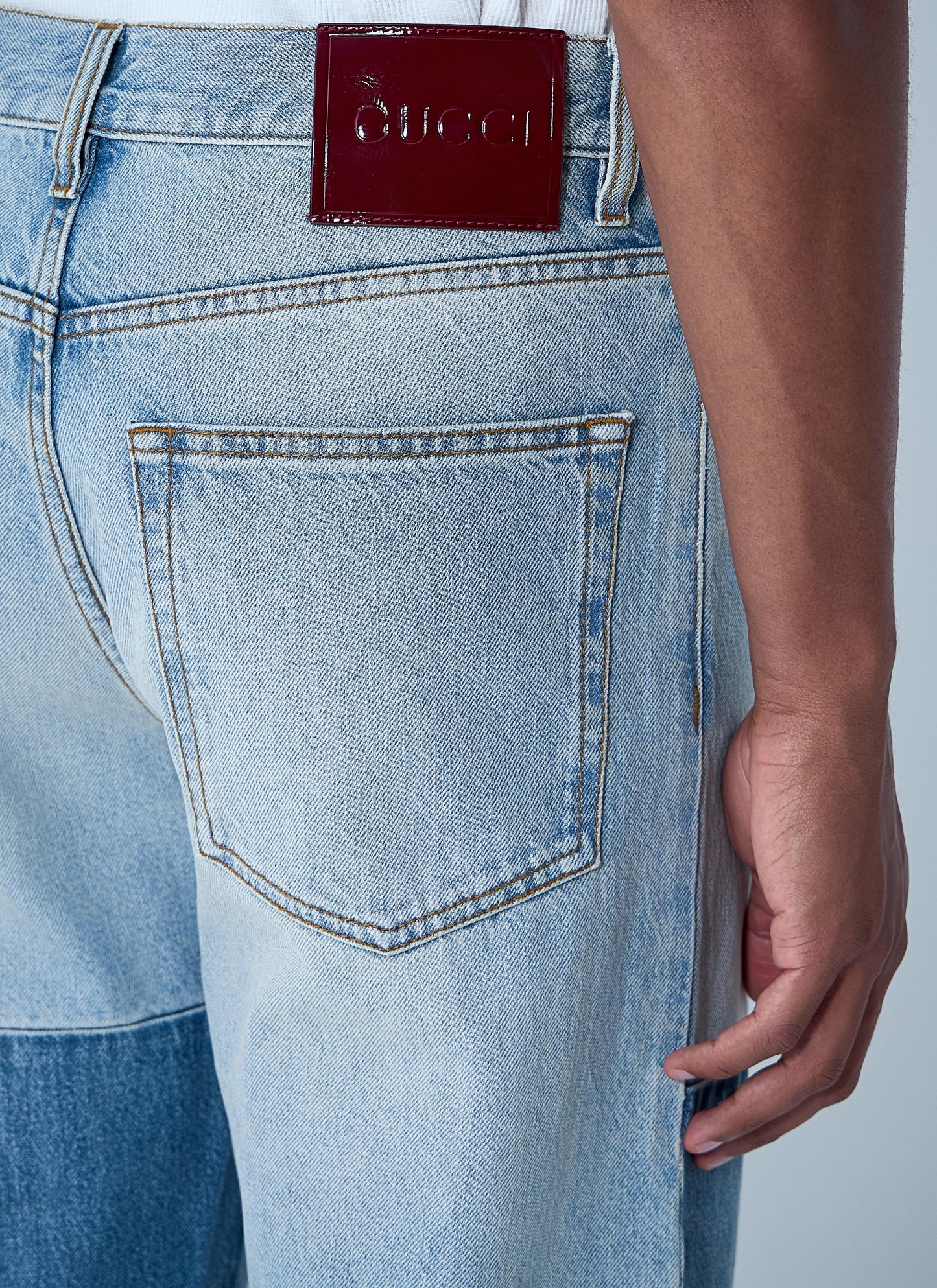 Gucci Men Contrast Panel Jeans GUCCI