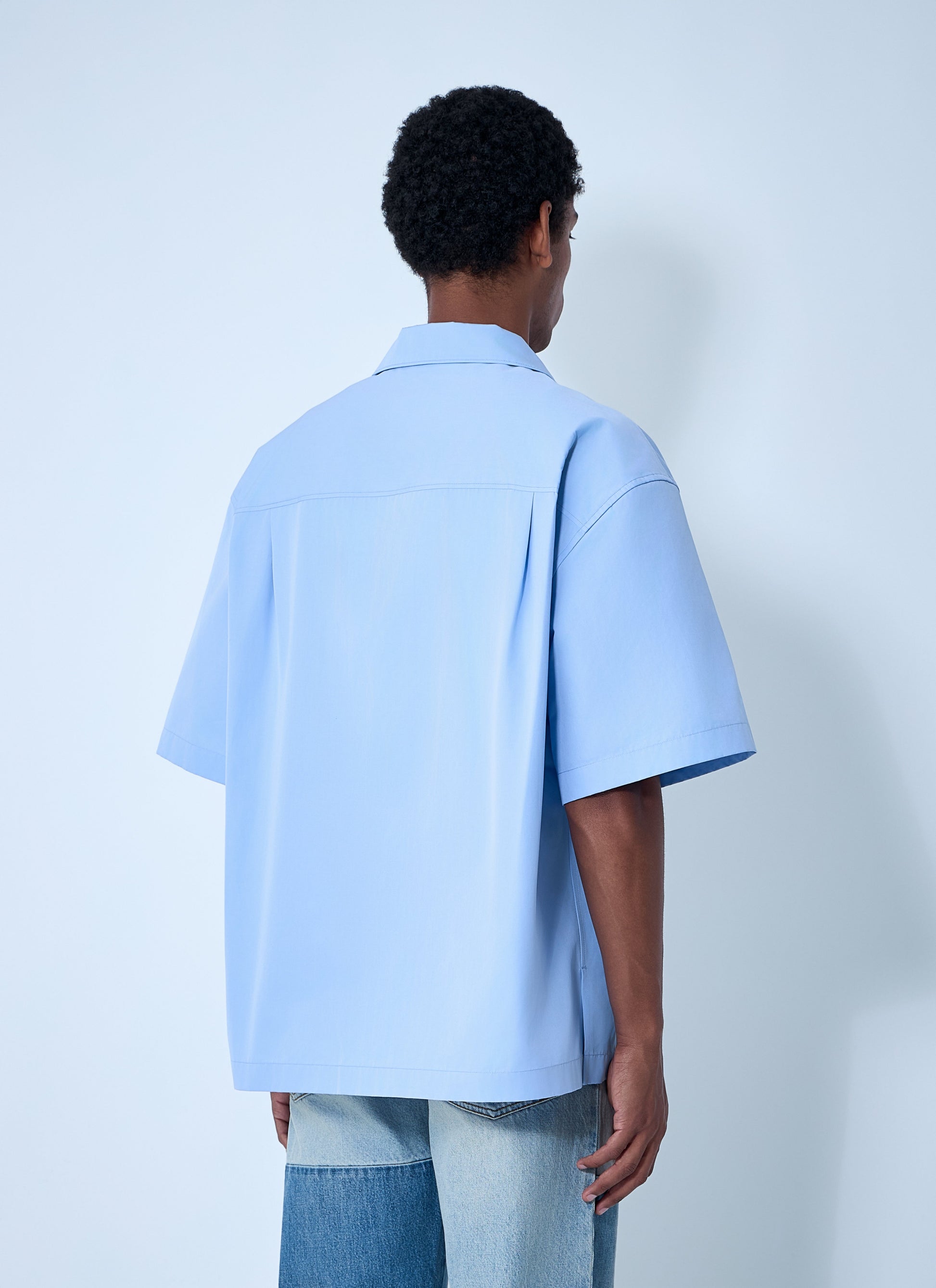 Gucci Men Logo Embroidery Camp Collar Shirt GUCCI