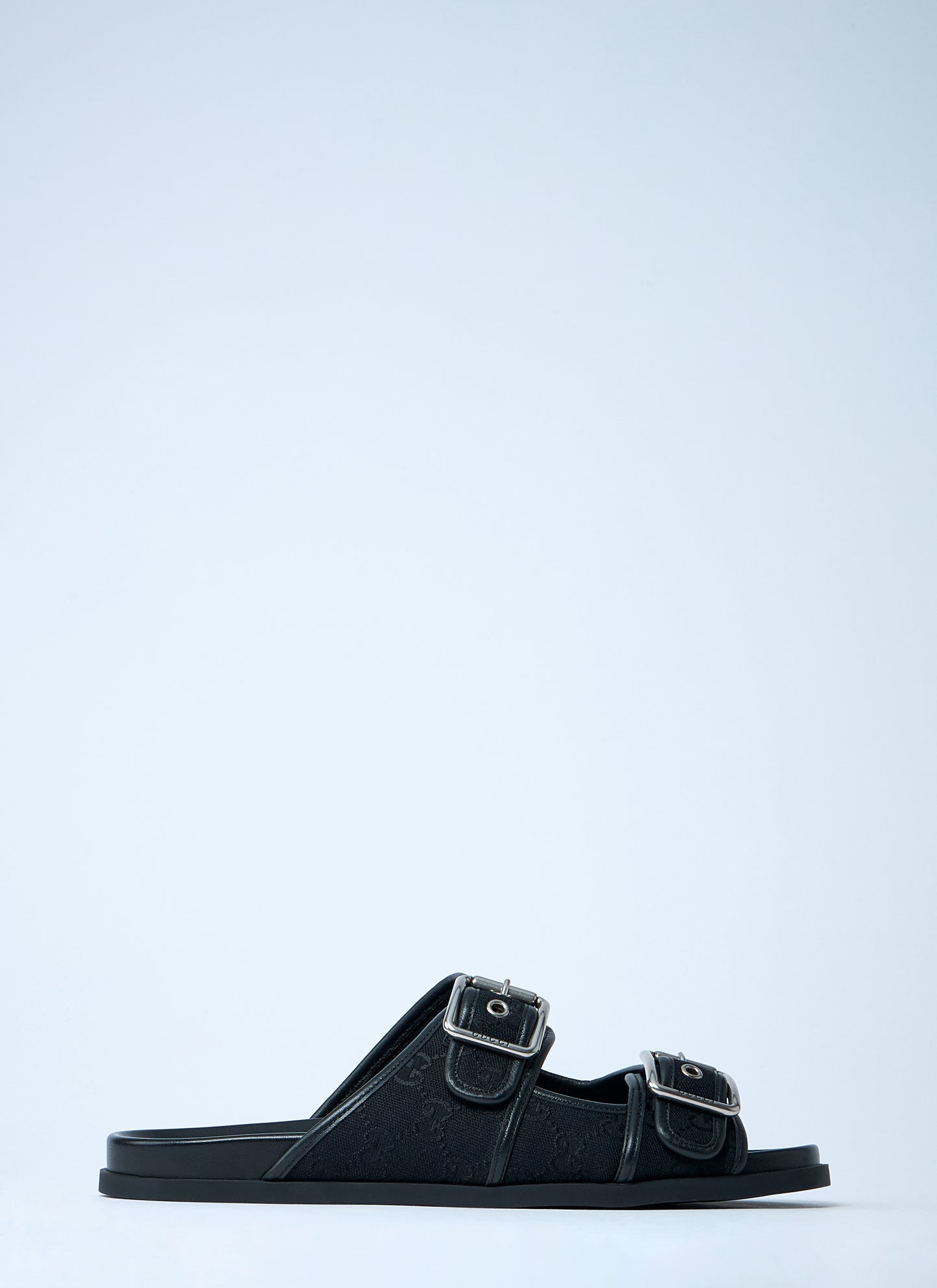 Gucci Men Gg Slide Sandals With Buckles GUCCI