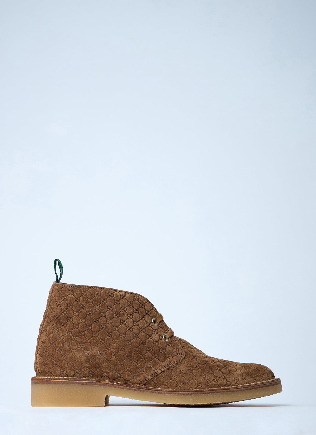 Gucci Men Gg Suede Boots GUCCI
