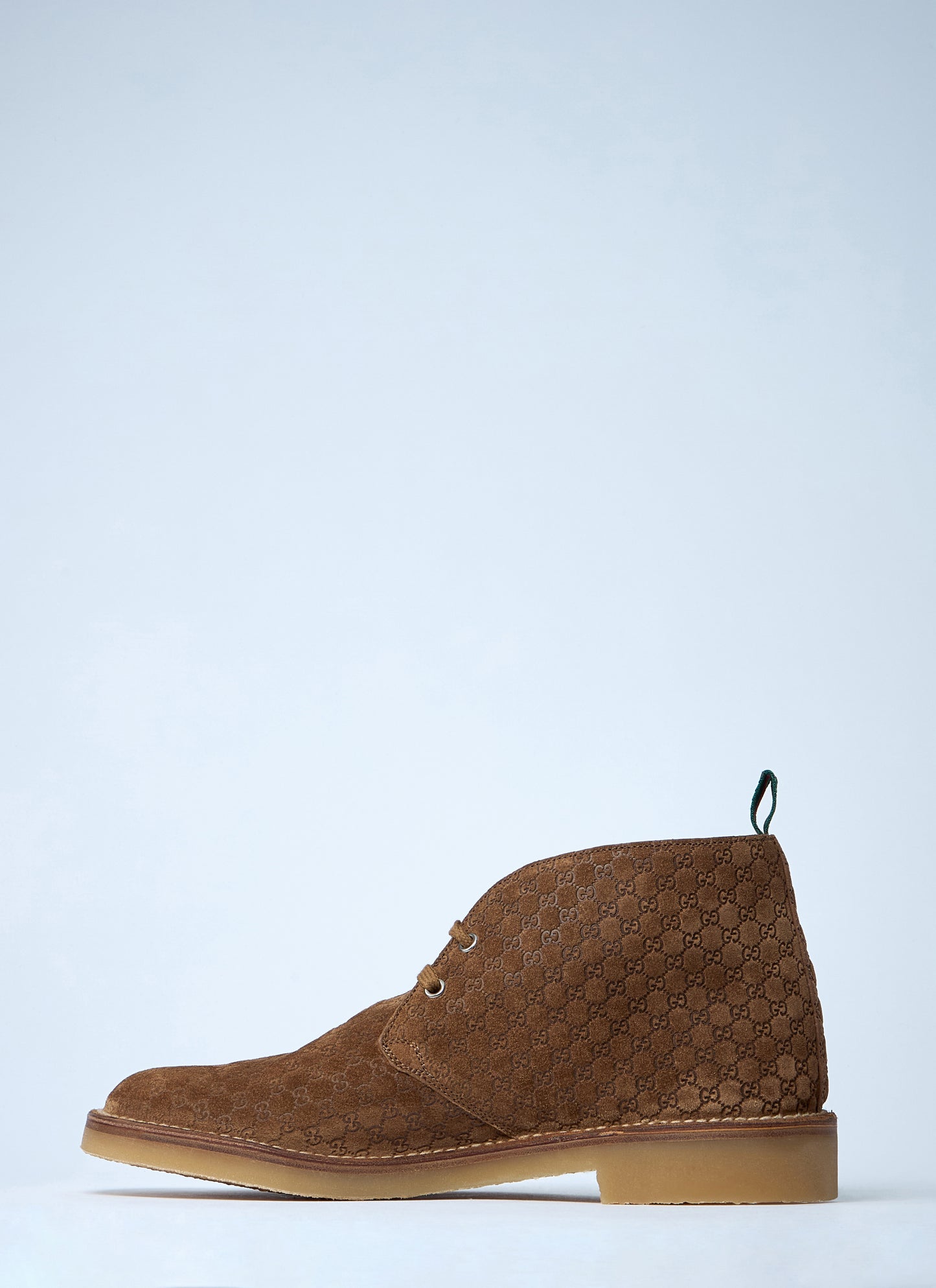 Gucci Men Gg Suede Boots GUCCI