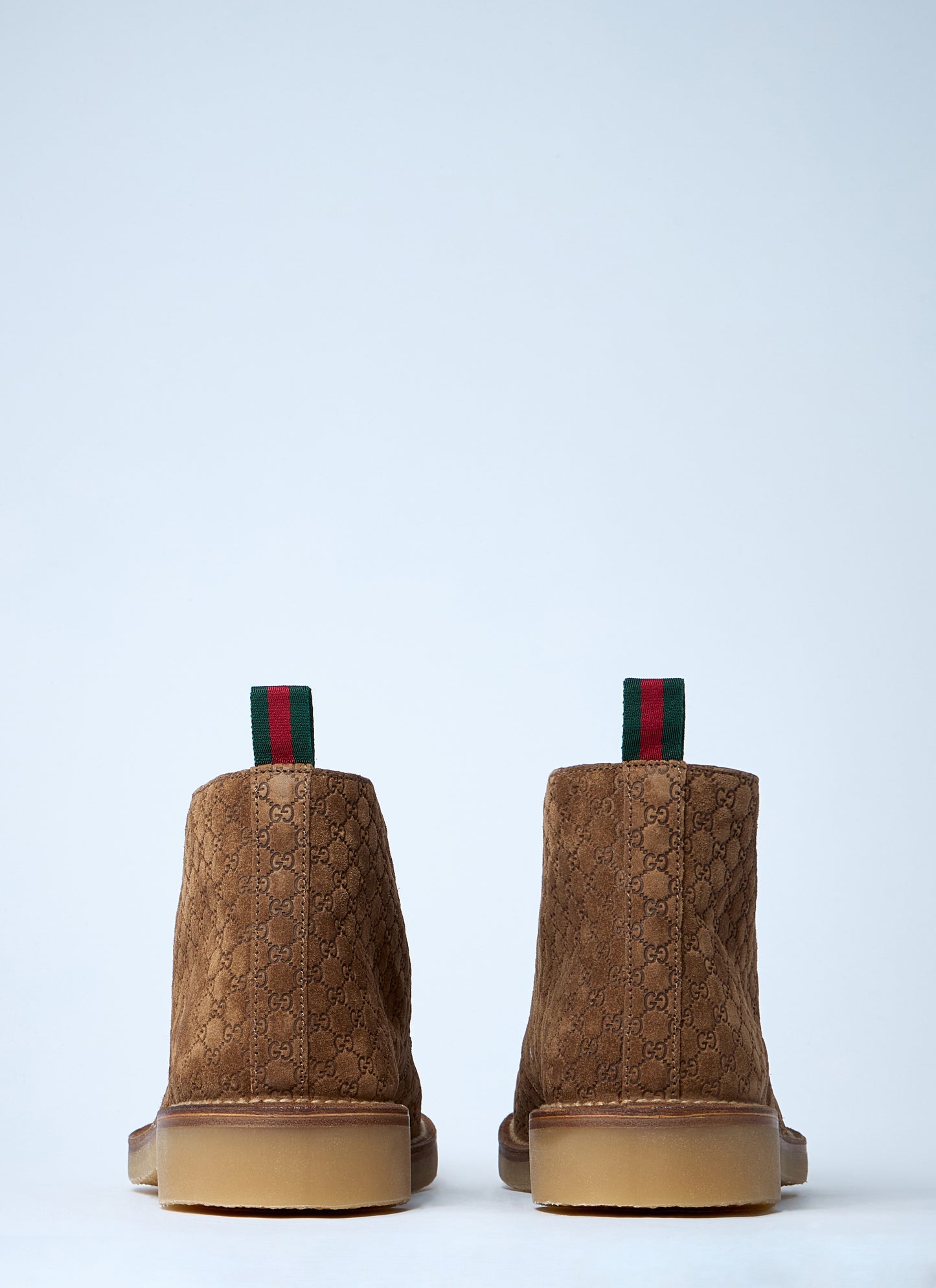 Gucci Men Gg Suede Boots GUCCI