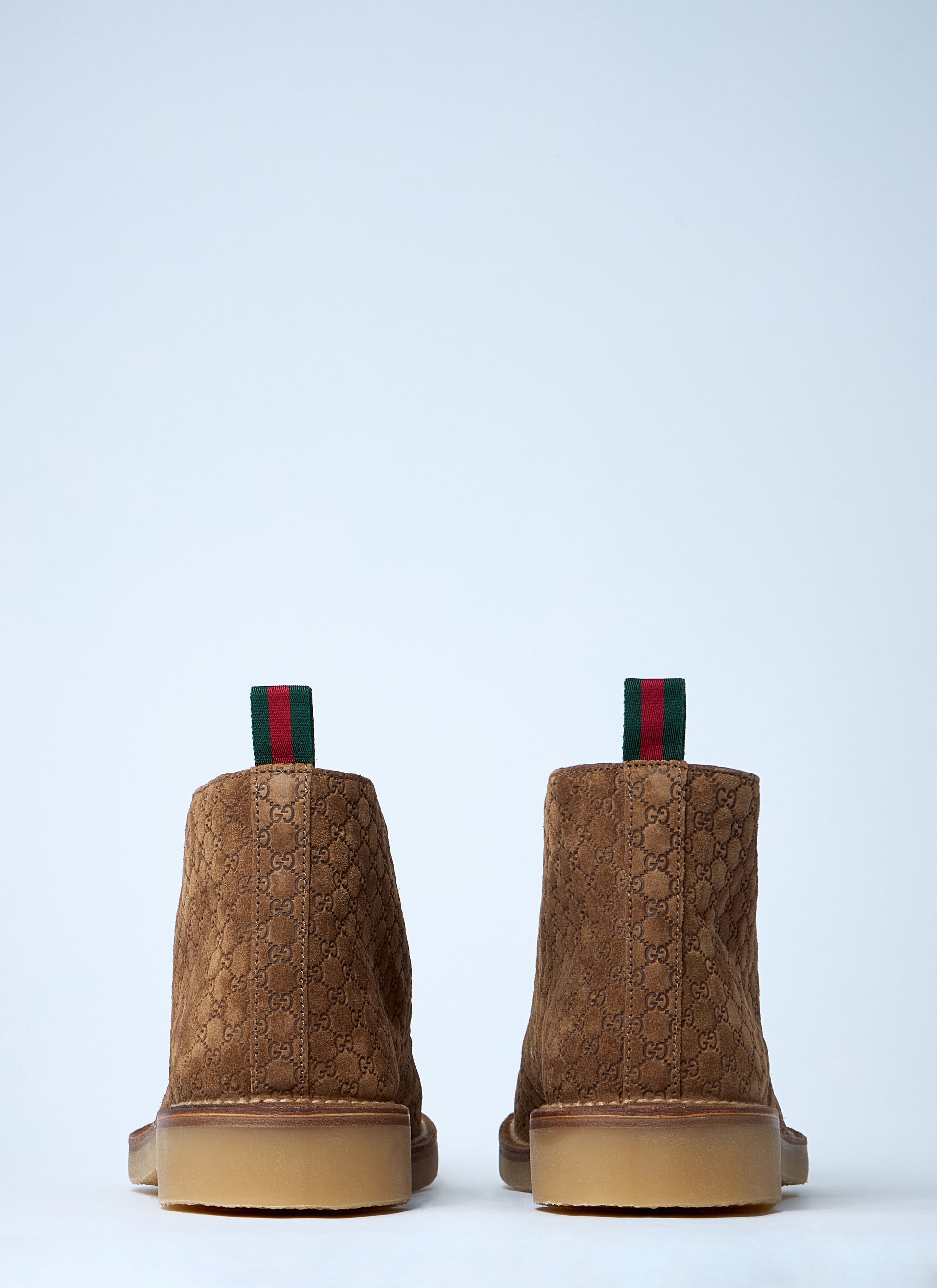 Gucci Men Gg Suede Boots GUCCI
