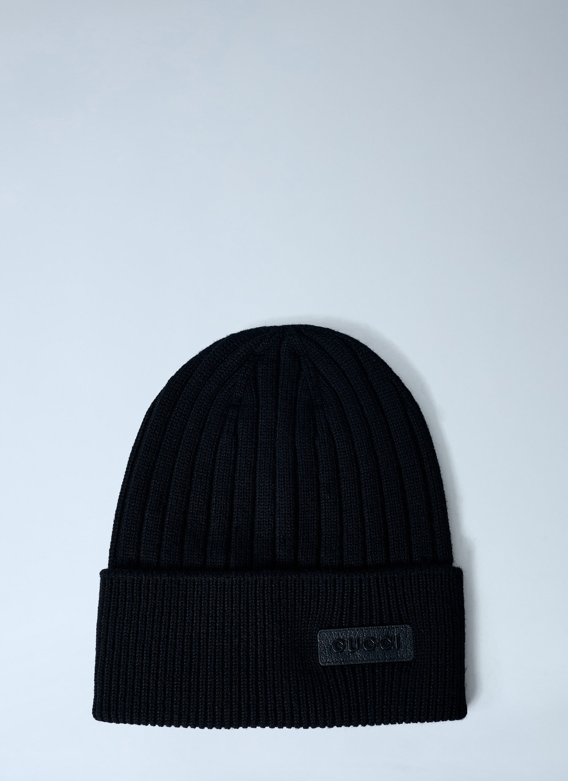 Gucci Men Logo Motif Beanie Hat GUCCI