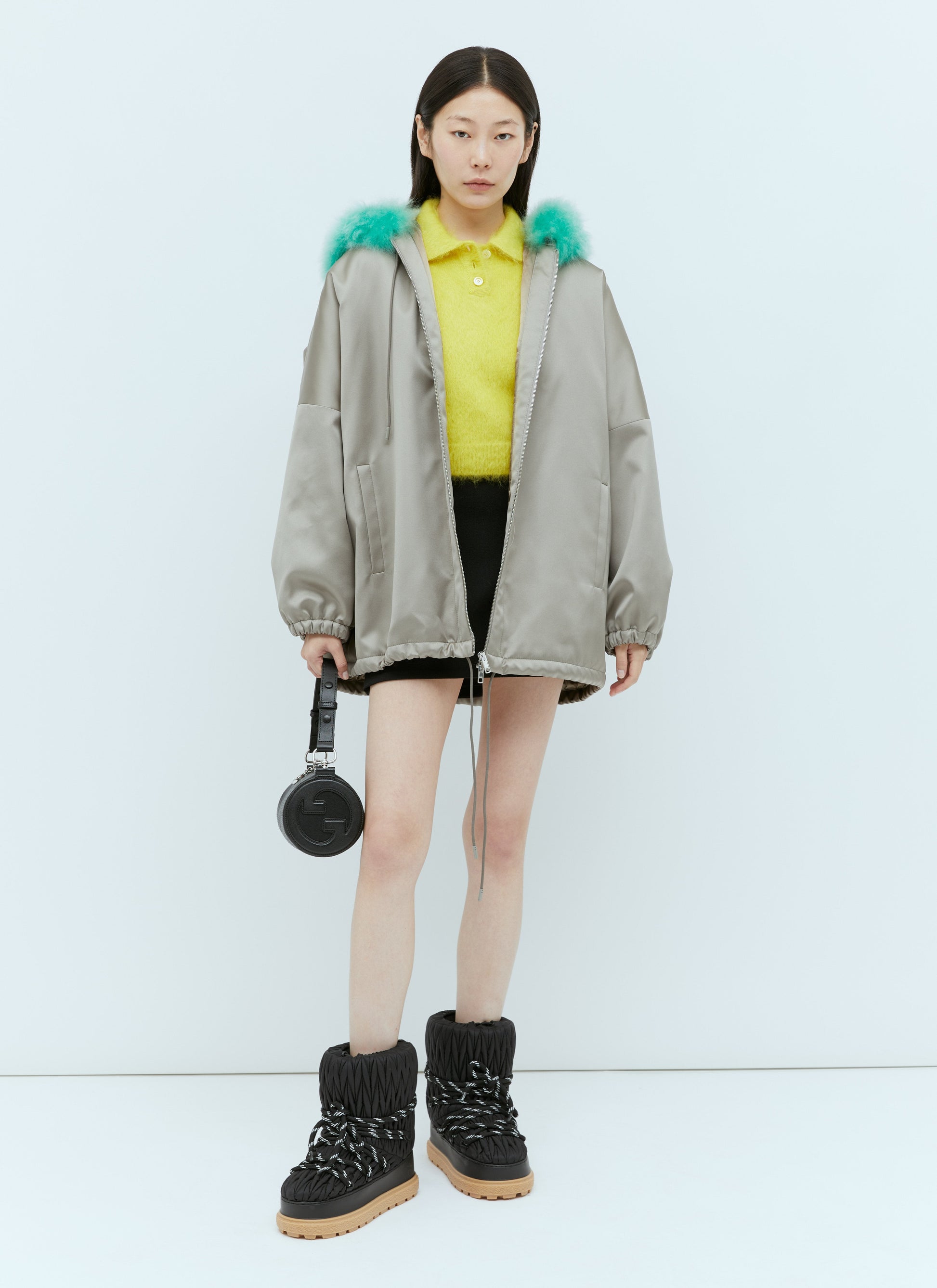 Gucci Women Satin Bomber Jacket GUCCI