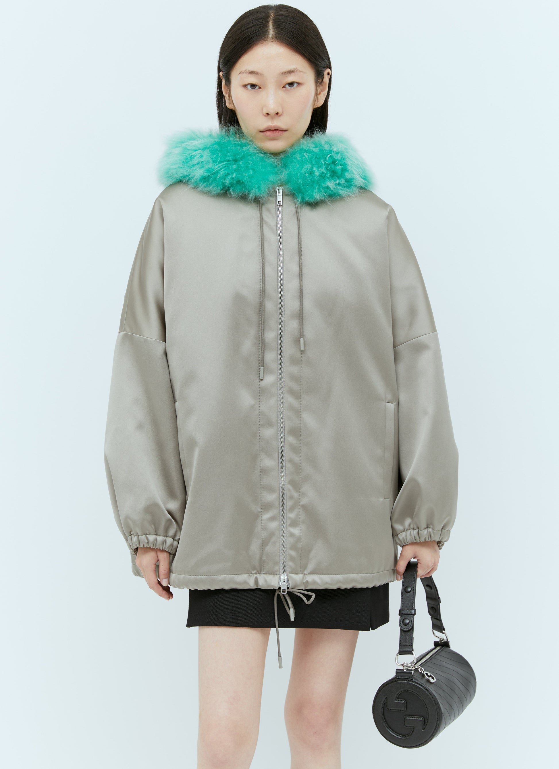 Gucci Women Satin Bomber Jacket GUCCI