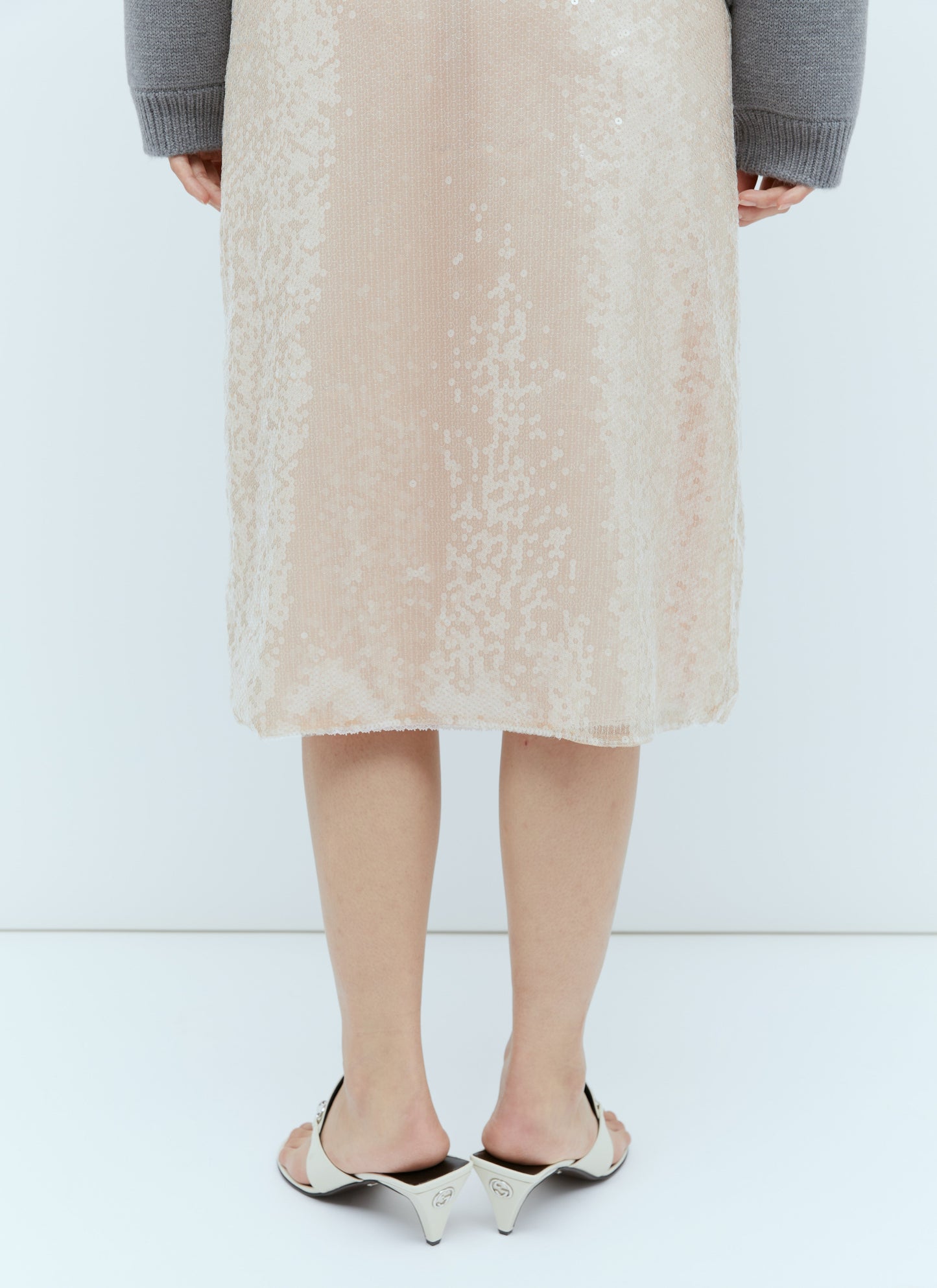 Gucci Women Sequin-Embroidered Tulle Skirt GUCCI