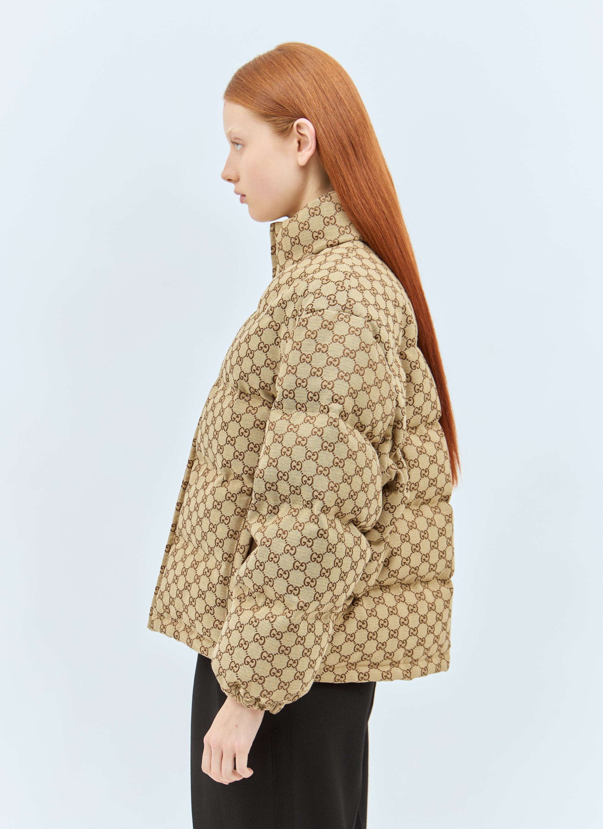 Gucci Women Gg Canvas Bomber Jacket GUCCI