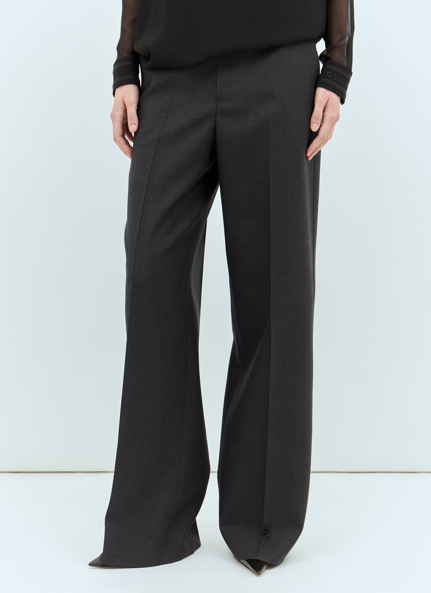 Gucci Women Wool Tailored Pants GUCCI