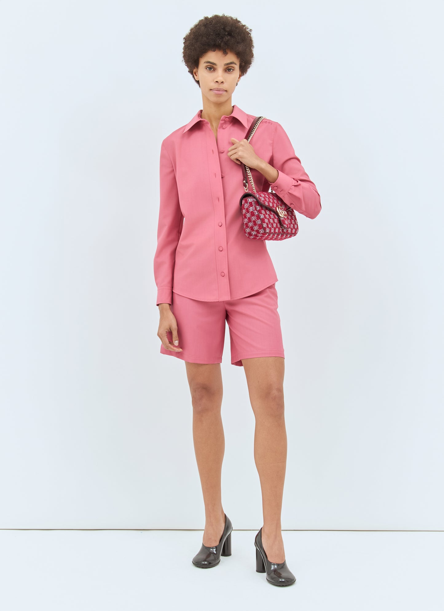 Gucci Women Light Wool Boxer-Style Shorts GUCCI