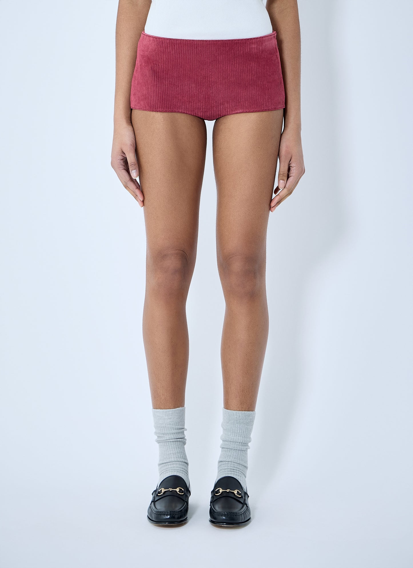 Gucci Women Suede Mini Shorts GUCCI