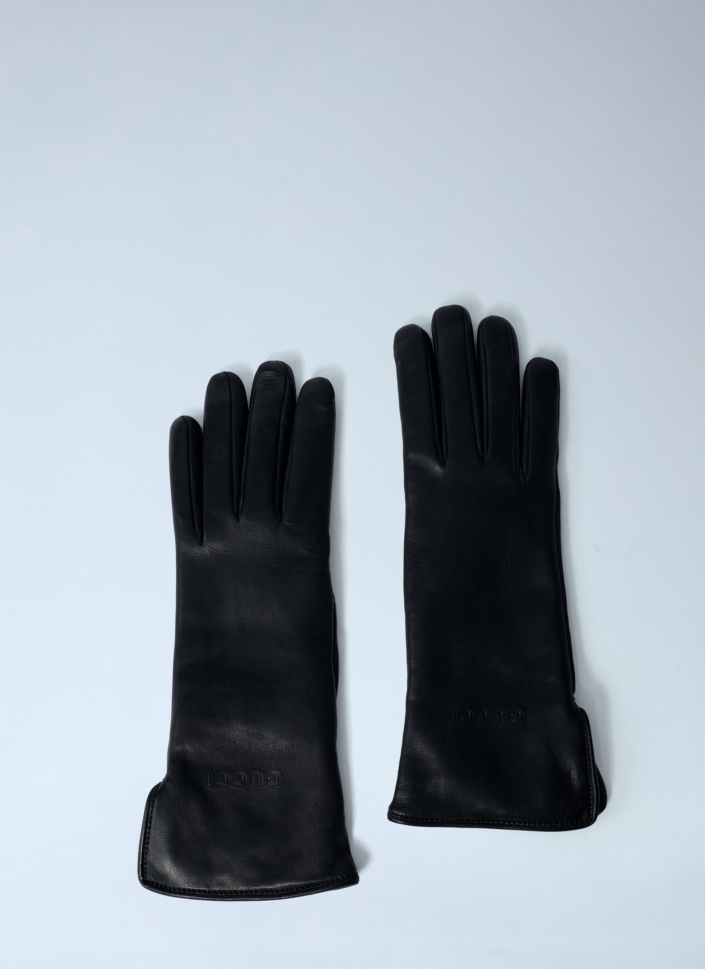 Gucci Women Logo Embossed Gloves GUCCI