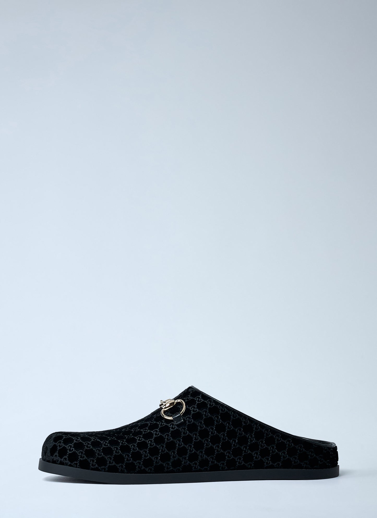 Gucci Women Velvet Horsebit Mules GUCCI