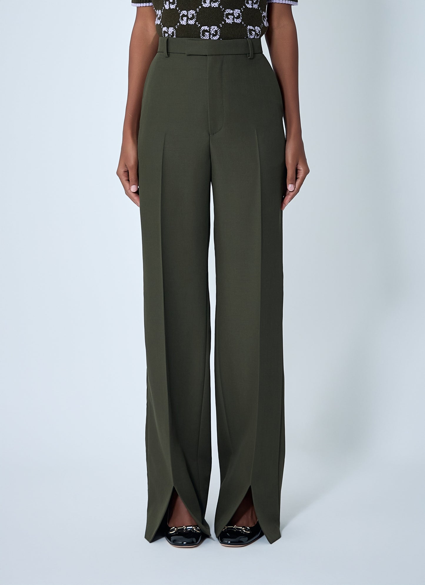 Gucci Women Tailored Wool Pants GUCCI