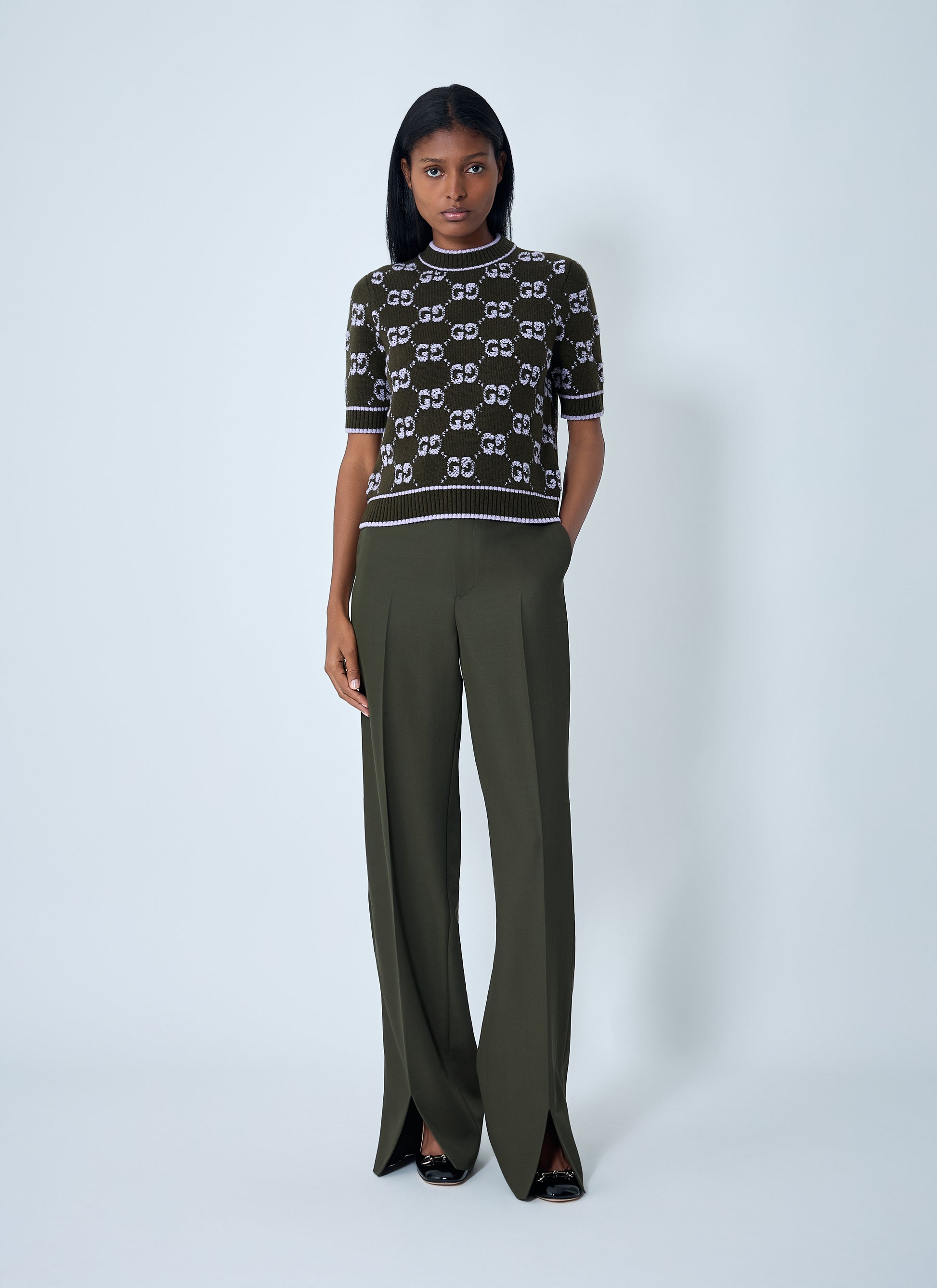 Gucci Women Tailored Wool Pants GUCCI