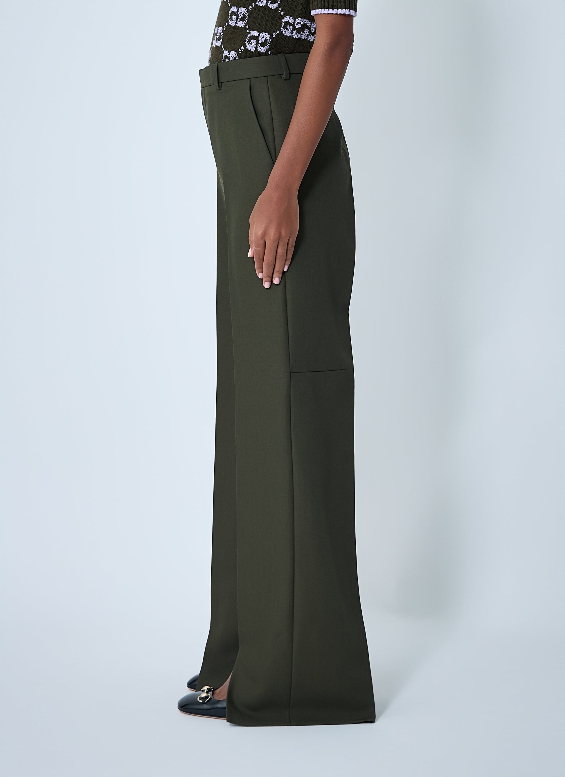 Gucci Women Tailored Wool Pants GUCCI