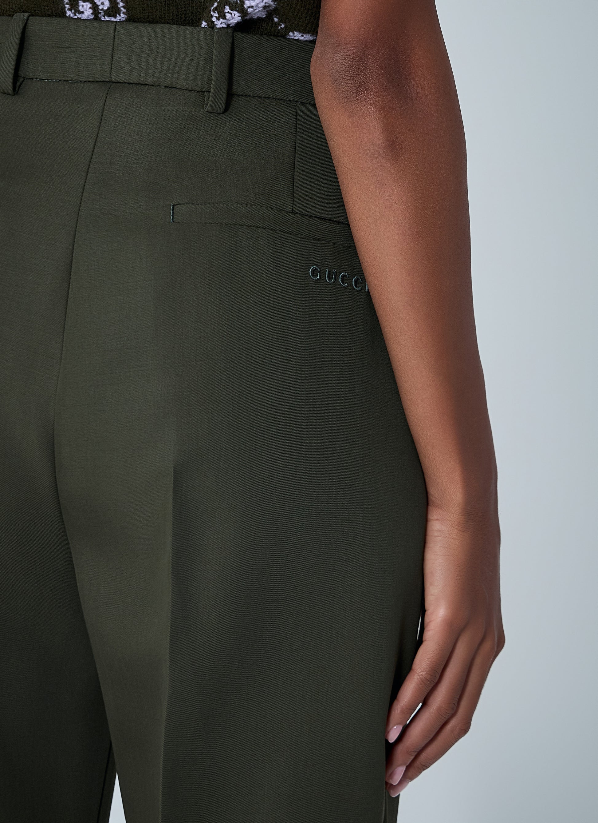Gucci Women Tailored Wool Pants GUCCI