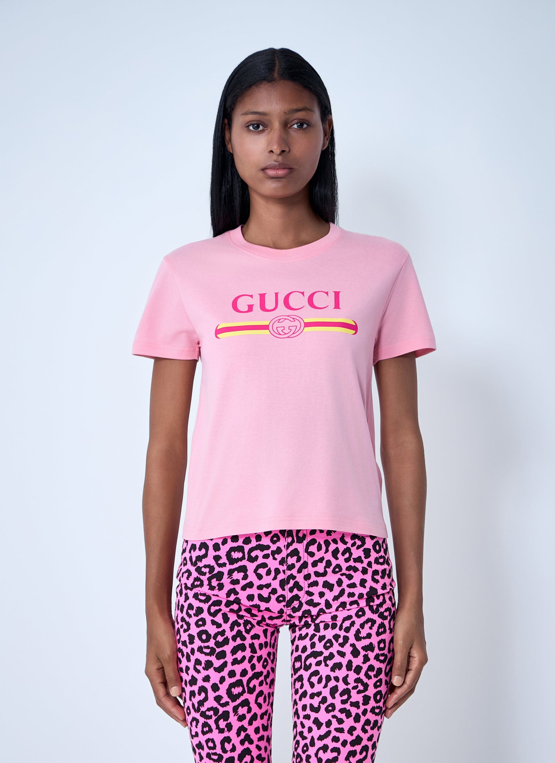 Gucci Women Logo Motif T-Shirt GUCCI
