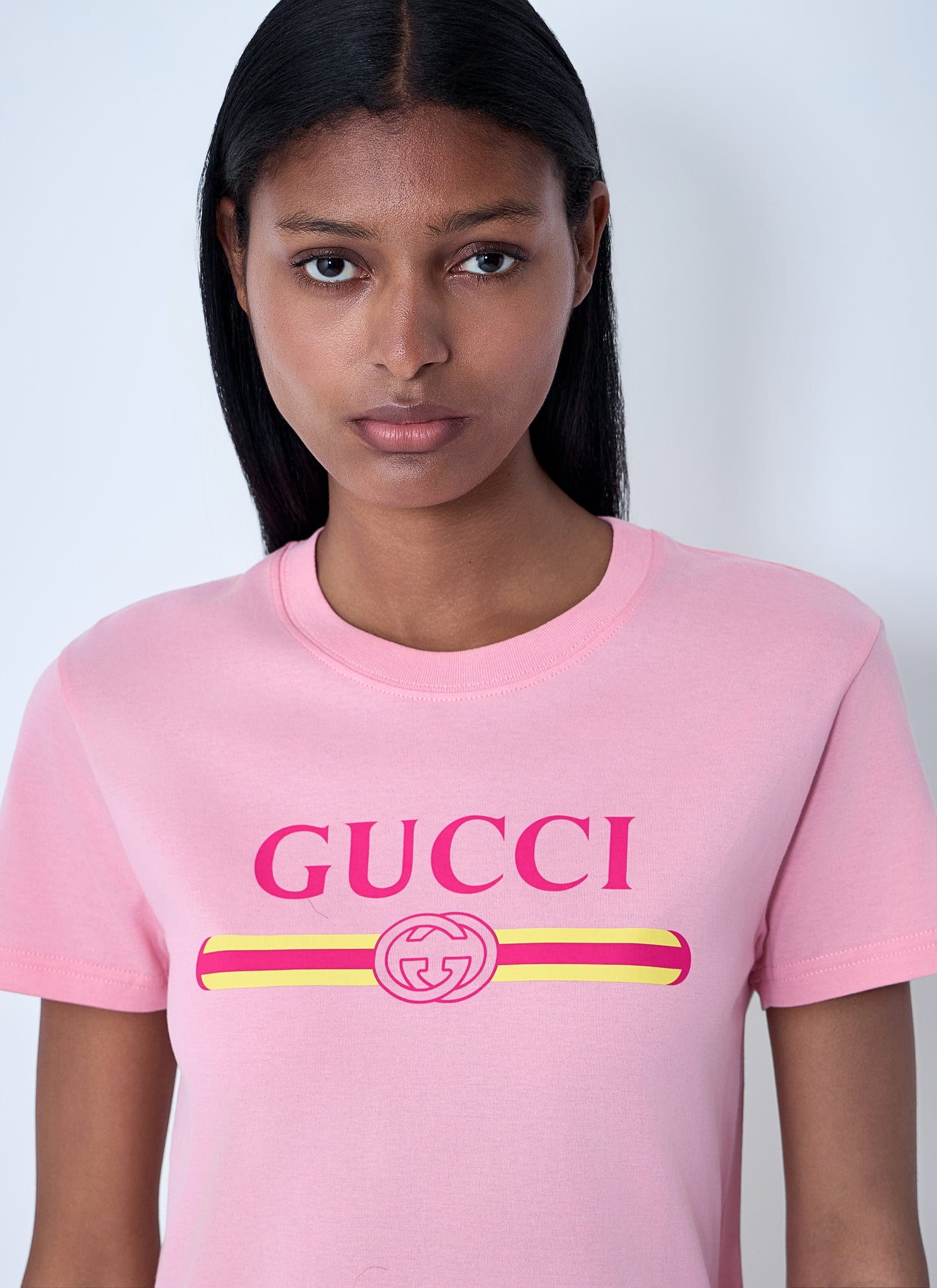 Gucci Women Logo Motif T-Shirt GUCCI