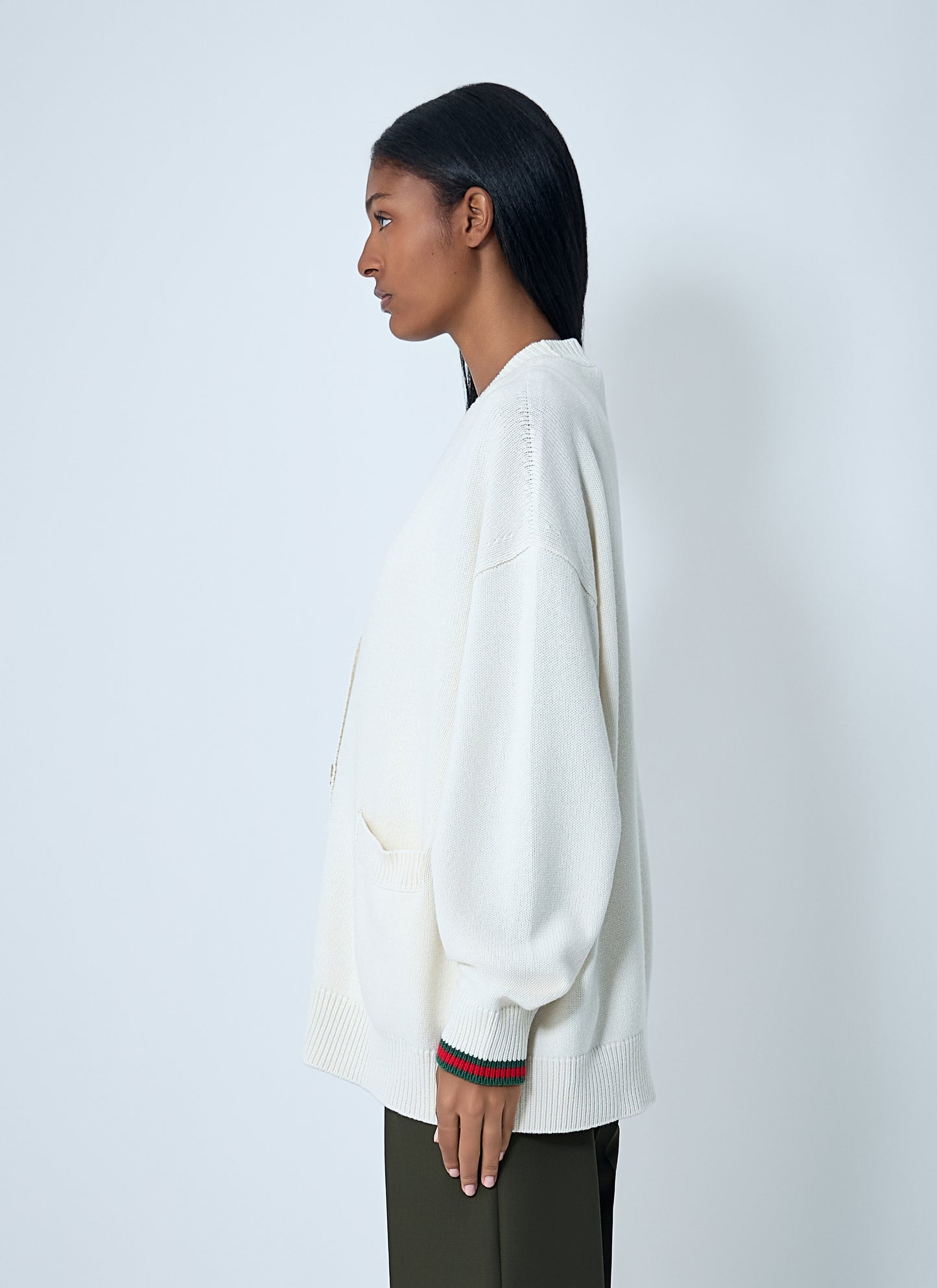 Gucci Women Web Trim Cardigan GUCCI