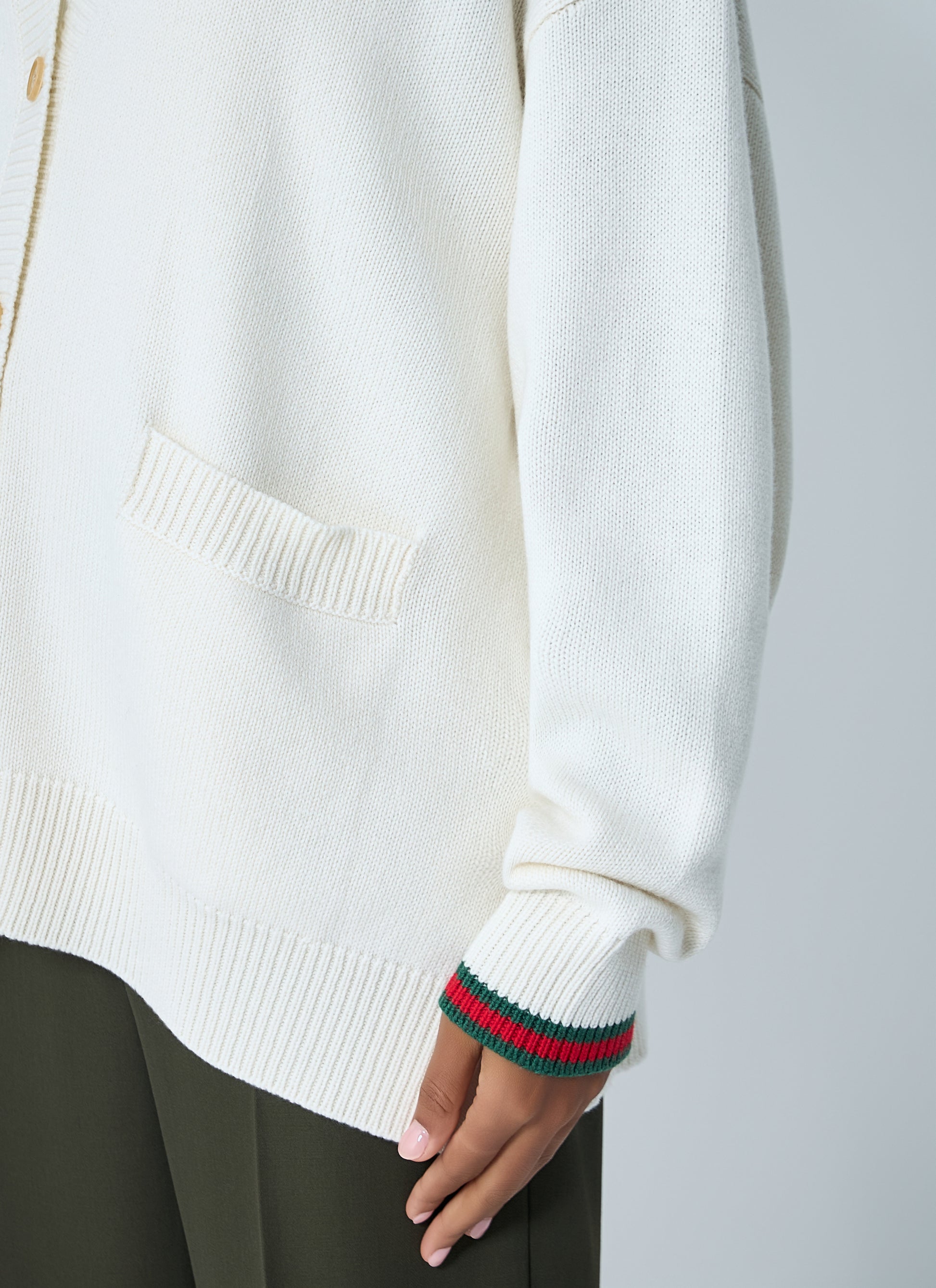 Gucci Women Web Trim Cardigan GUCCI