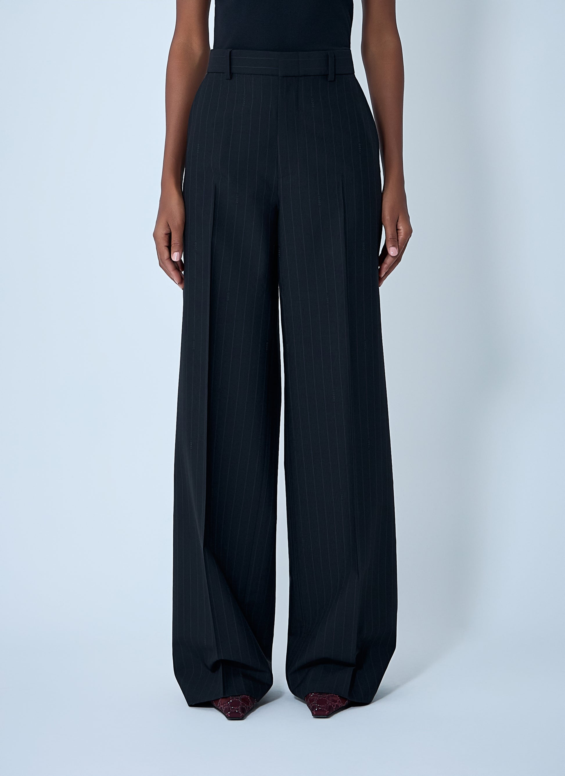 Gucci Women Tailored Wool Pants GUCCI