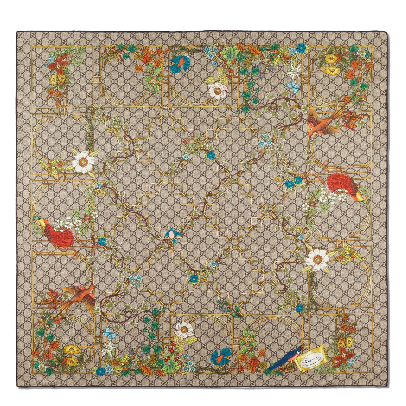 Gucci Women Gucci Floreale Print Silk Twill Carre' GUCCI