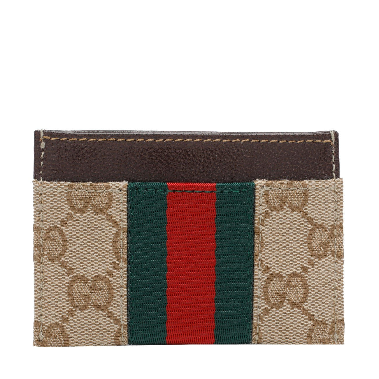 Gucci Women Gucci Horsebit Web Card Case GUCCI