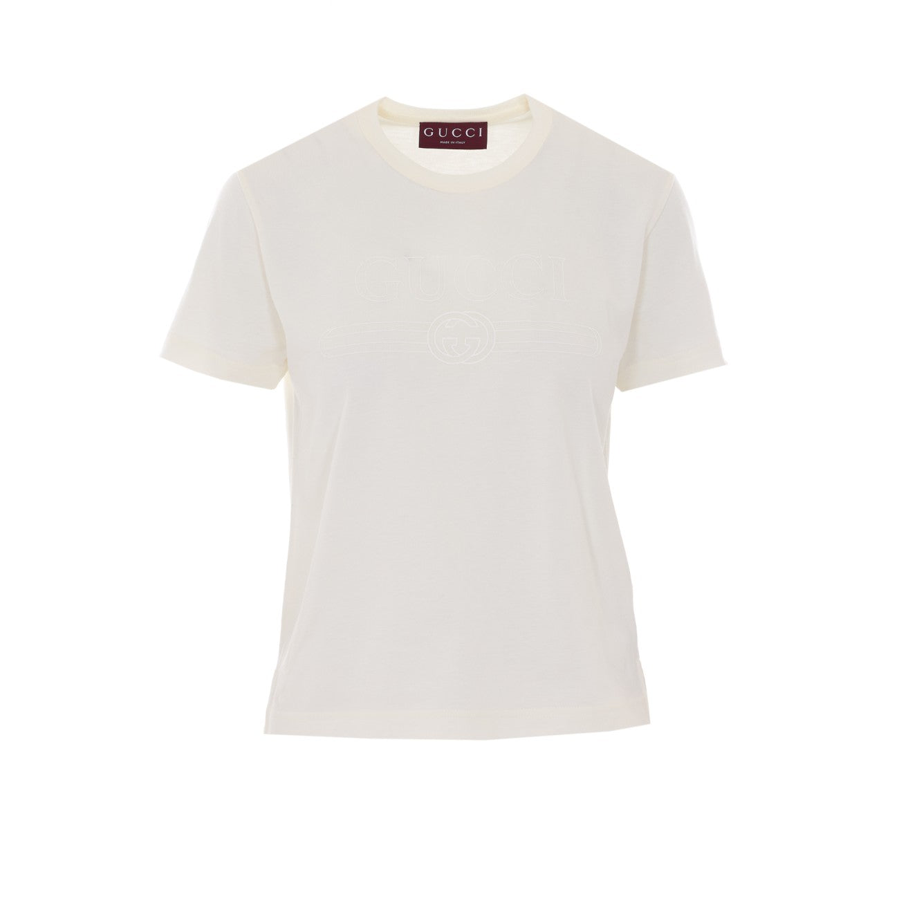 Gucci Women Gucci Incrocio Gg T-Shirt With Web GUCCI