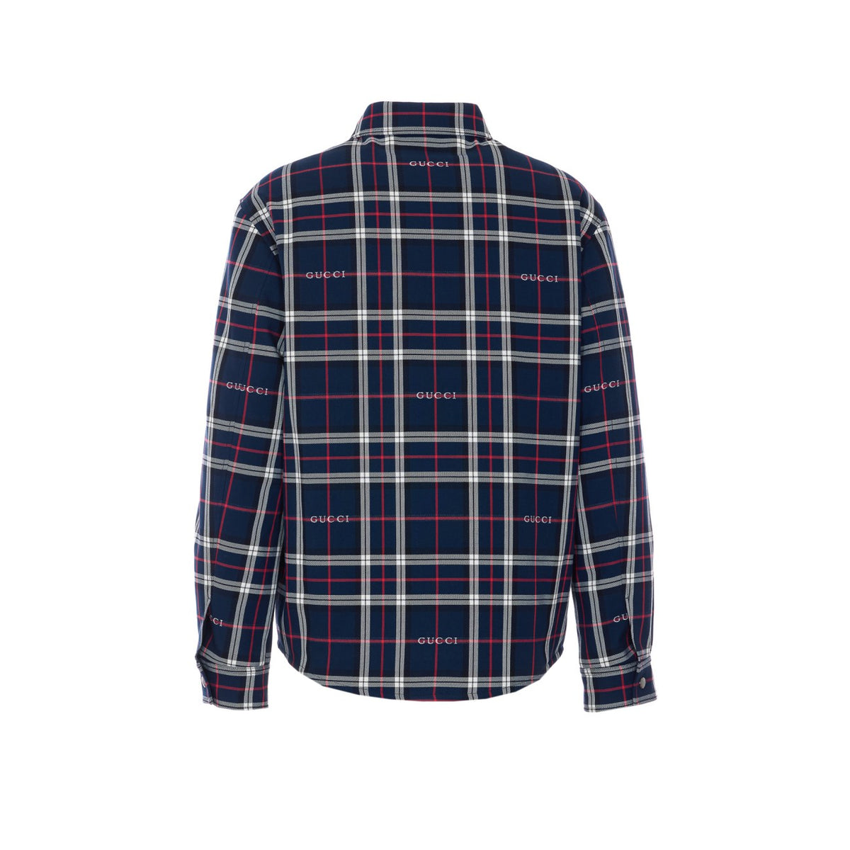 Gucci Men Gucci Logo Tartan Padded Jacket GUCCI