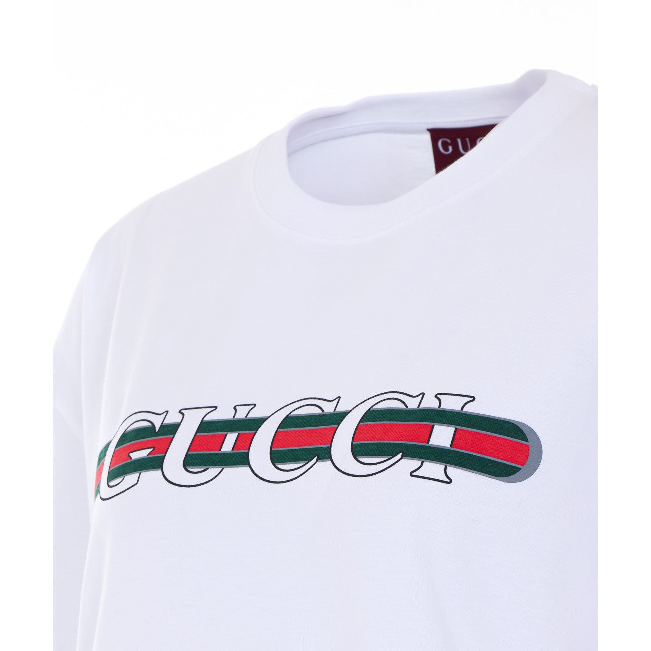 Gucci Women Gucci Web Print T-Shirt GUCCI