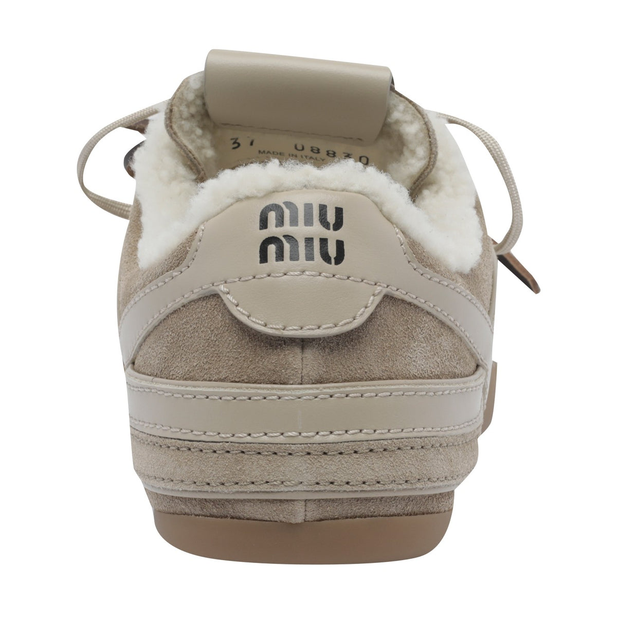 Miu Miu Women Gymnasium Suede And Shearling Sneakers MIU MIU