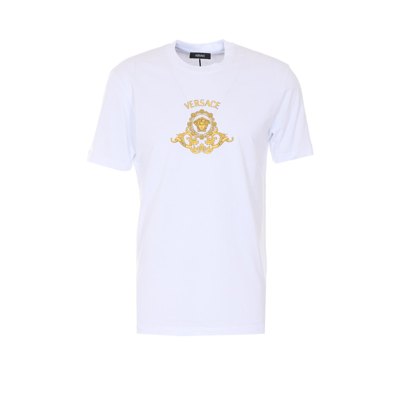 Versace Men Hall Of Heroes Crest Graphic T-Shirt VERSACE