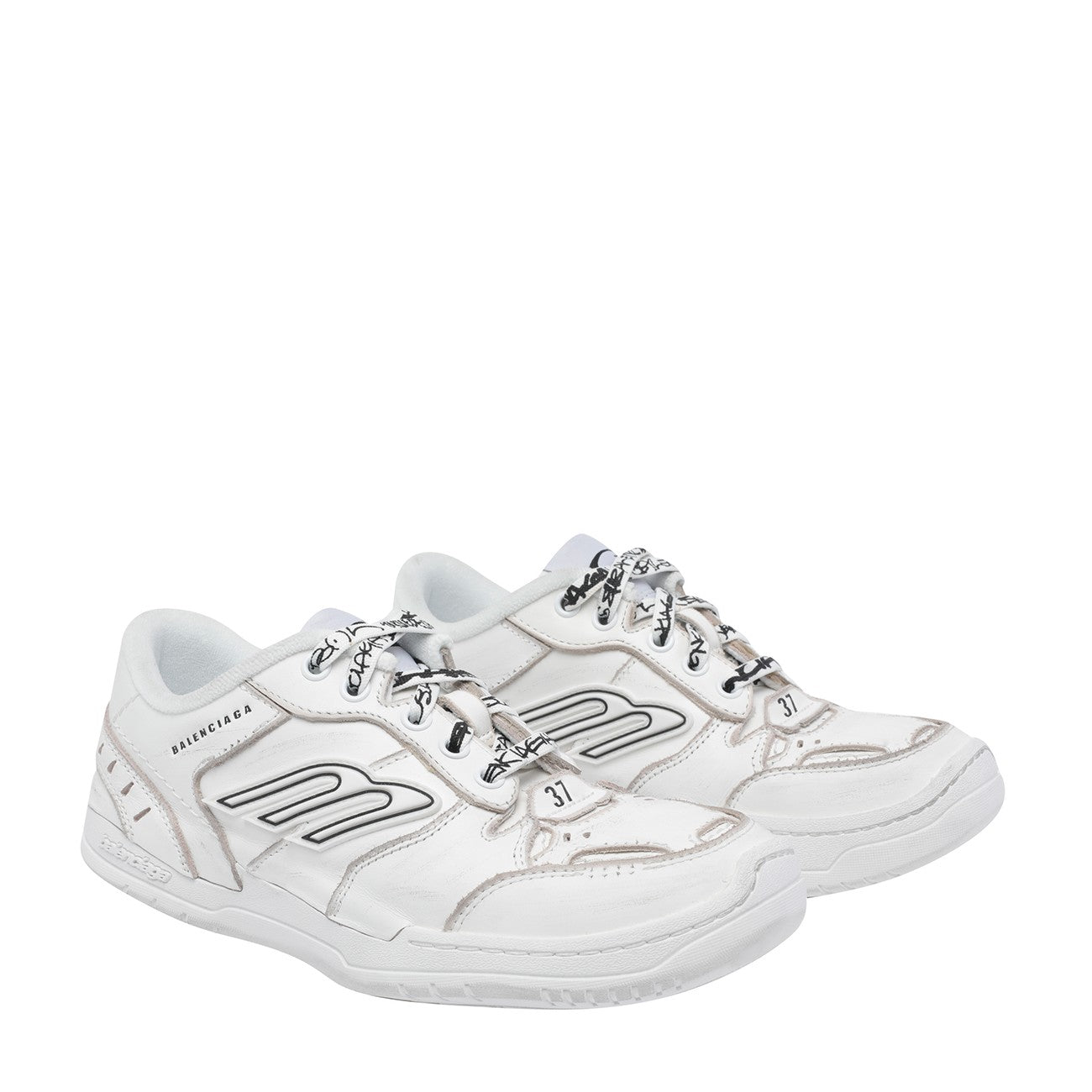 Balenciaga Women Hamptons Worn-Out Sneakers BALENCIAGA