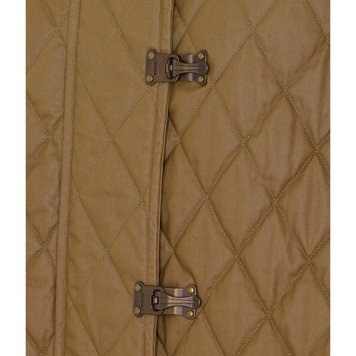 Burberry Women Heath Quilted Cape With Shearling Neck BURBERRY