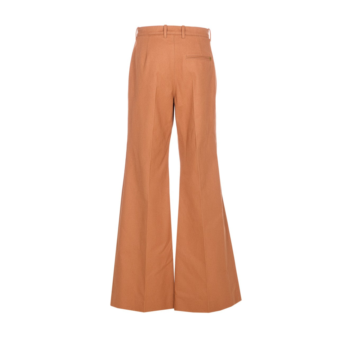 Chloe' Women High-Rise Flared Pants In Cotton Canvas CHLOE