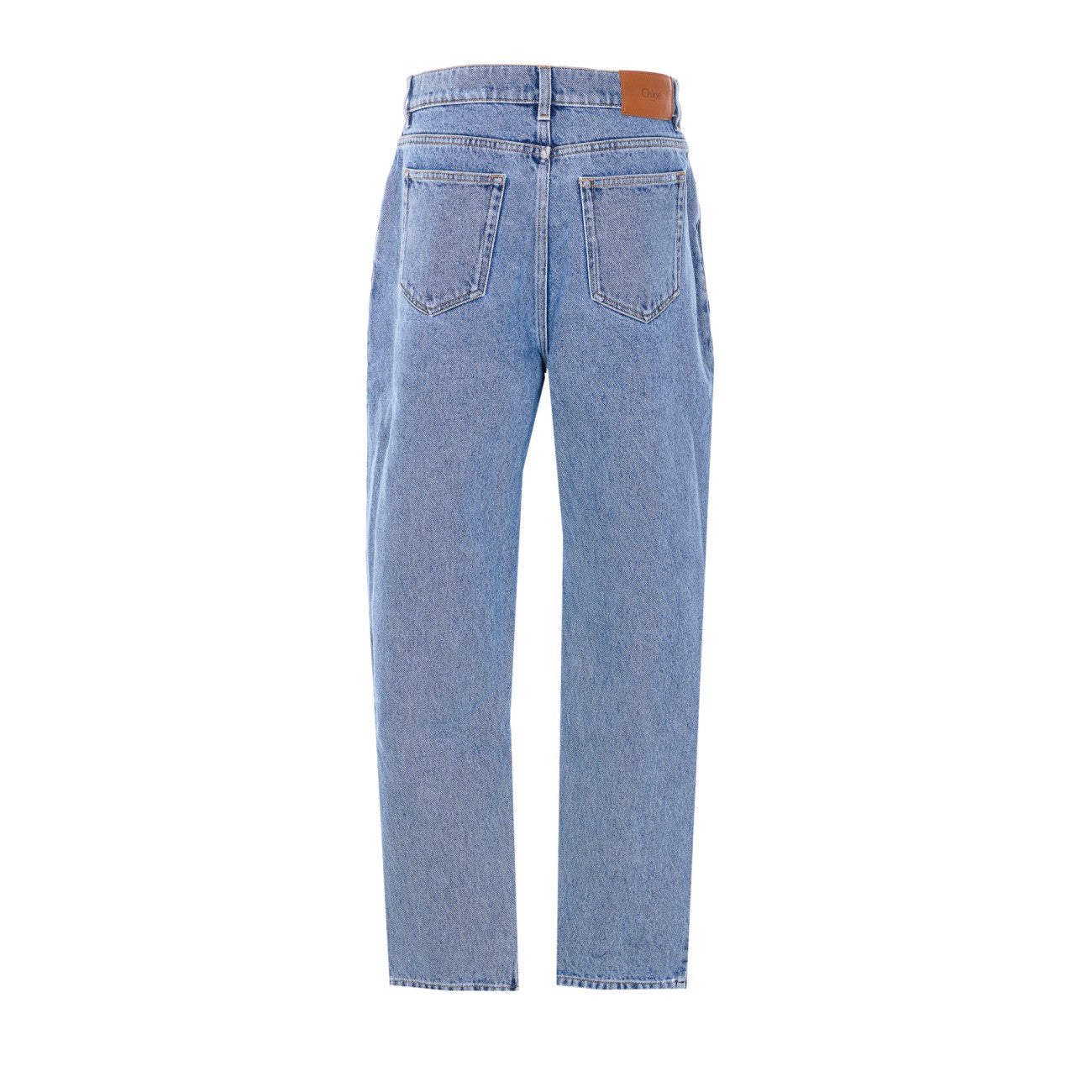 Chloe' Women High-Waisted Denim Tapered Jeans CHLOE