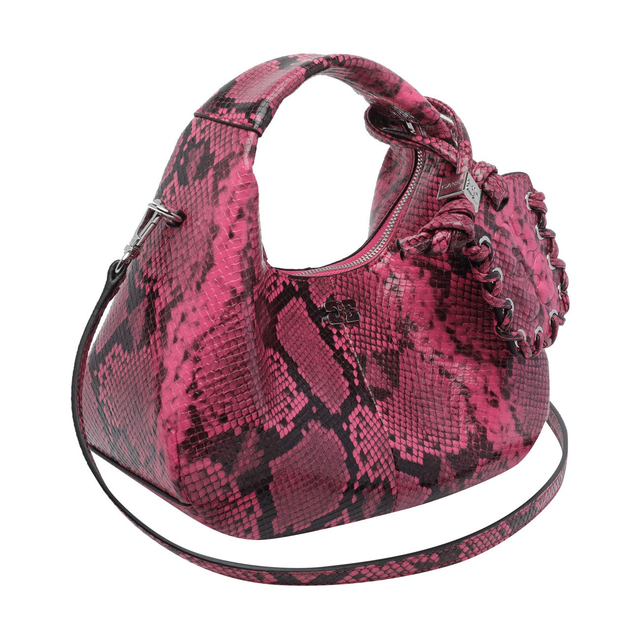 Ganni Women Hobo Mini Snake GANNI