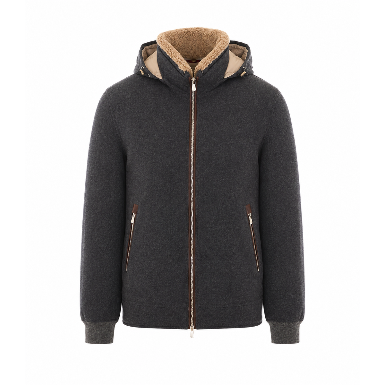 Brunello Cucinelli Men Hooded Bomber BRUNELLO CUCINELLI