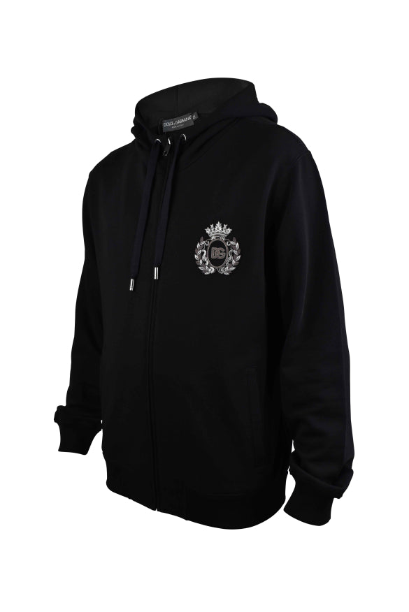 Dolce&Gabbana Men Heraldic Patch Hoodie DOLCE & GABBANA