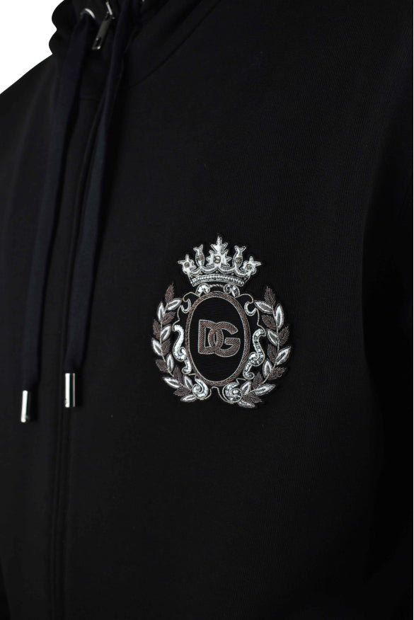 Dolce&Gabbana Men Heraldic Patch Hoodie DOLCE & GABBANA